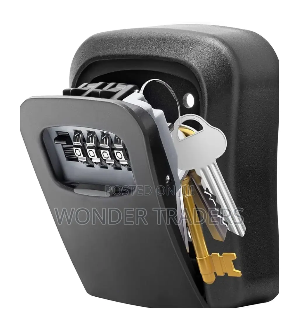 Metallic Key Lock Box, Wall Mounted Key Safe Box -