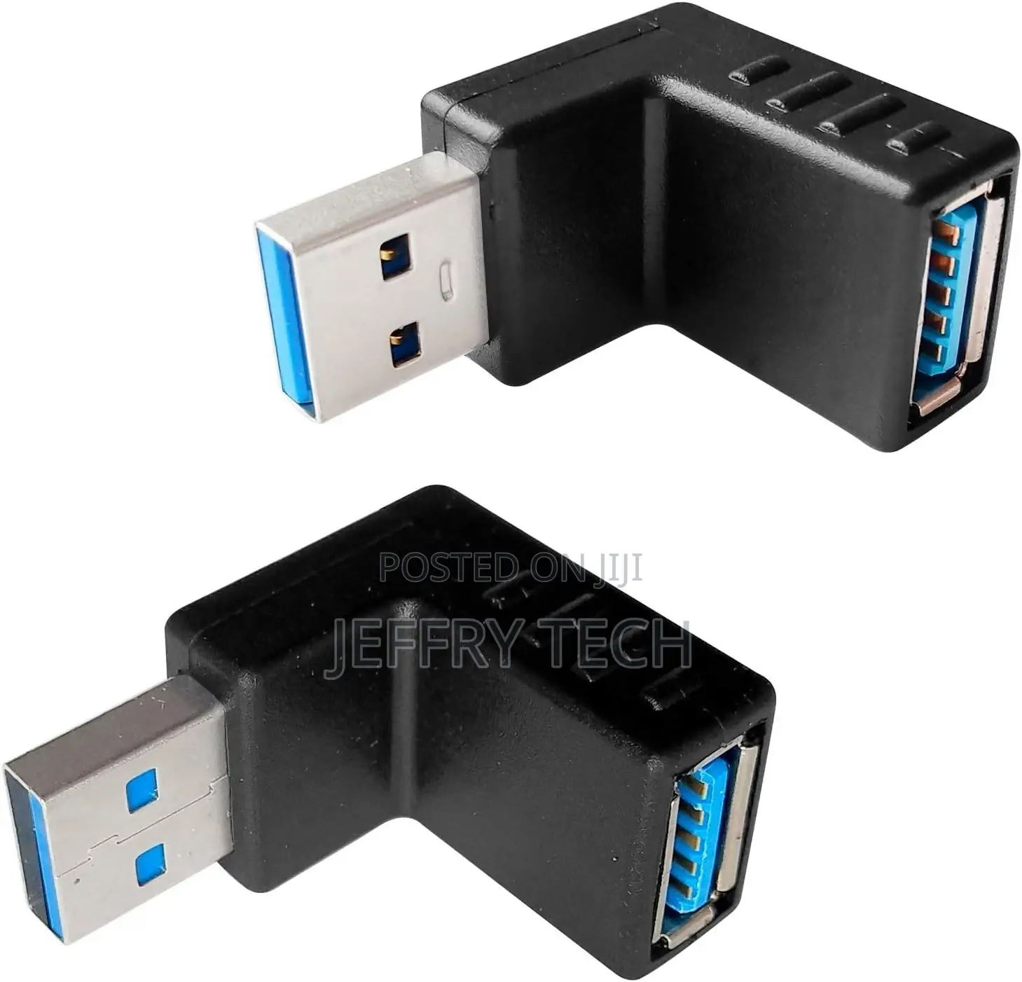 USB 3.0 Male to Female Right Angle Adapter, 90 Degree, USB U