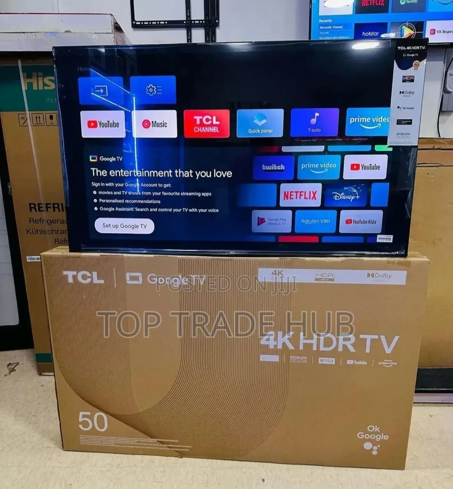 50 Inch Tcl P635 Hdr Edgeless Google Tv