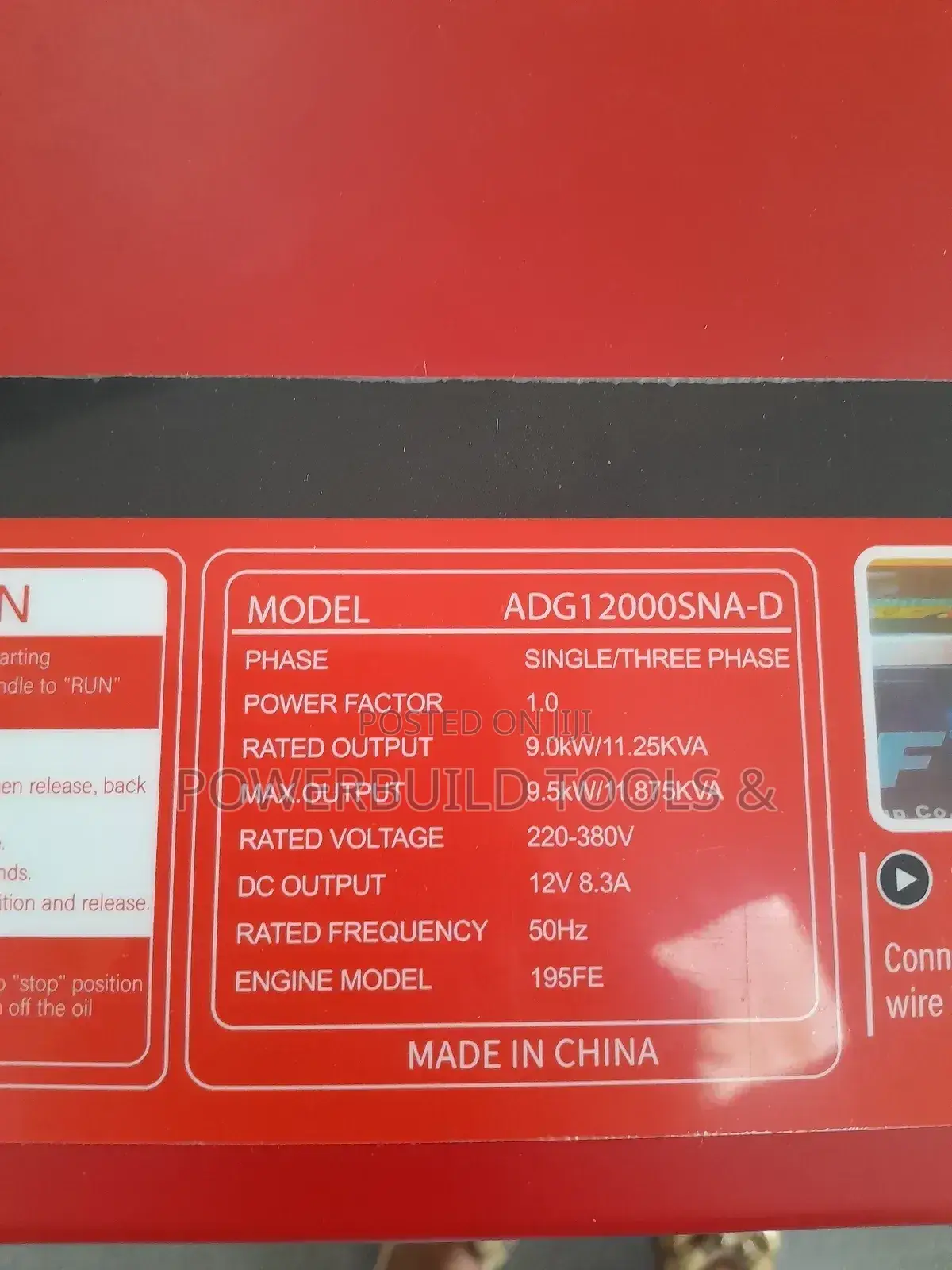 12.5KVA Dual Phase Aico Diesel Generator.