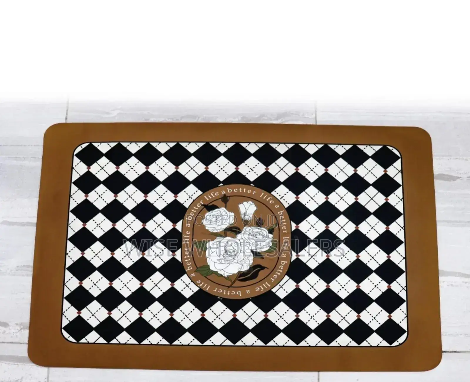 Classic Absorbent Bathroom Mat Ant-Slip Shower Bath Mat *