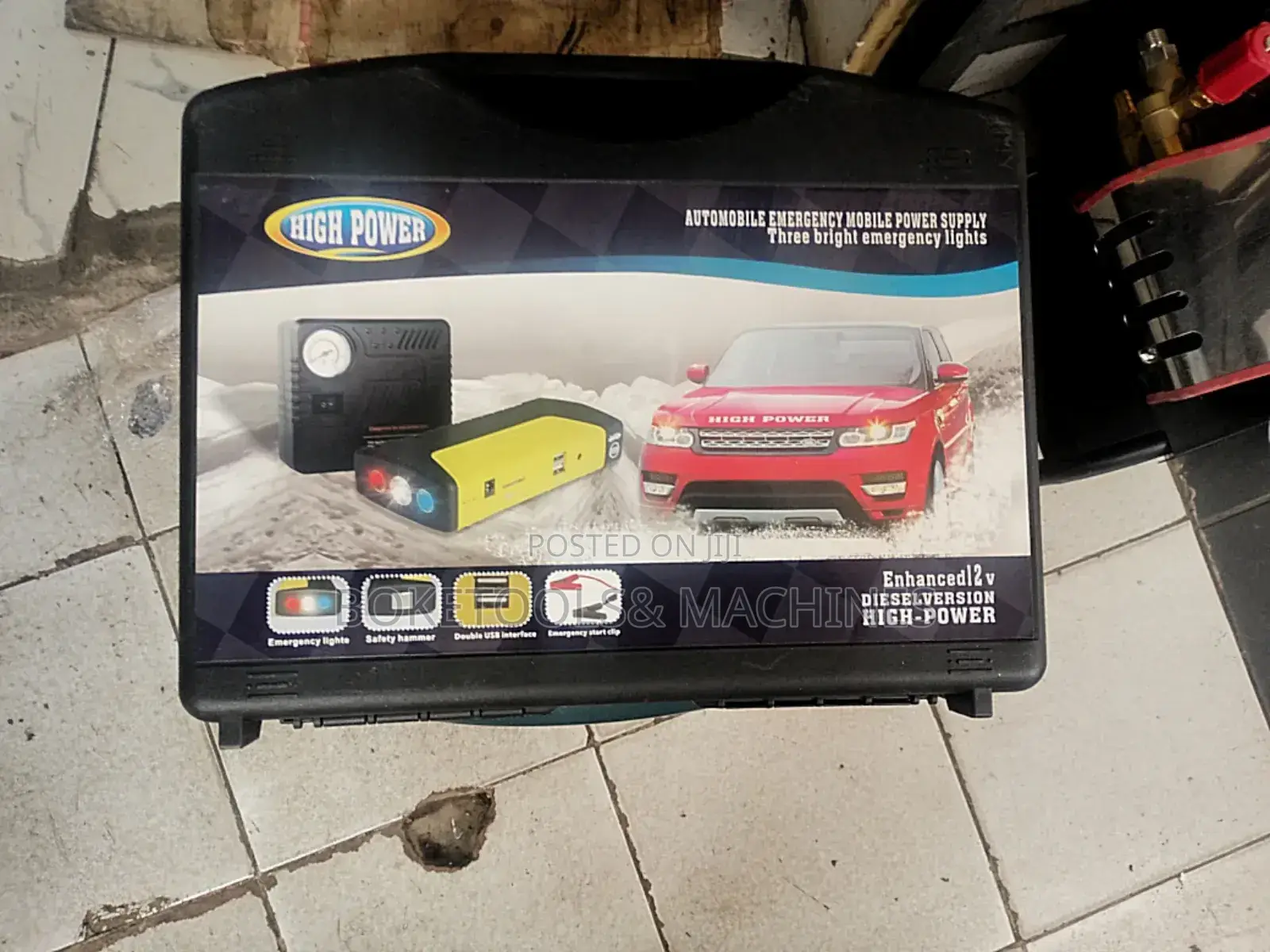 Car Jump Starter and Air Compressor Kit