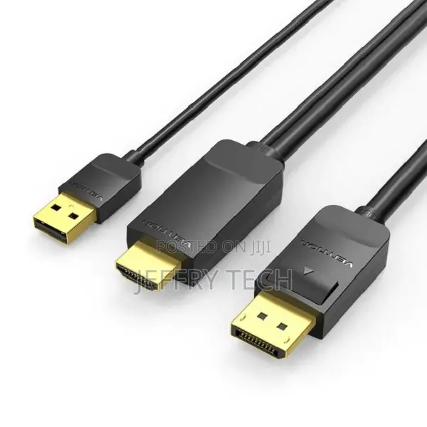 Vention ABJBG HDMI-A Male to DP Male HD Cable 1.5M Black