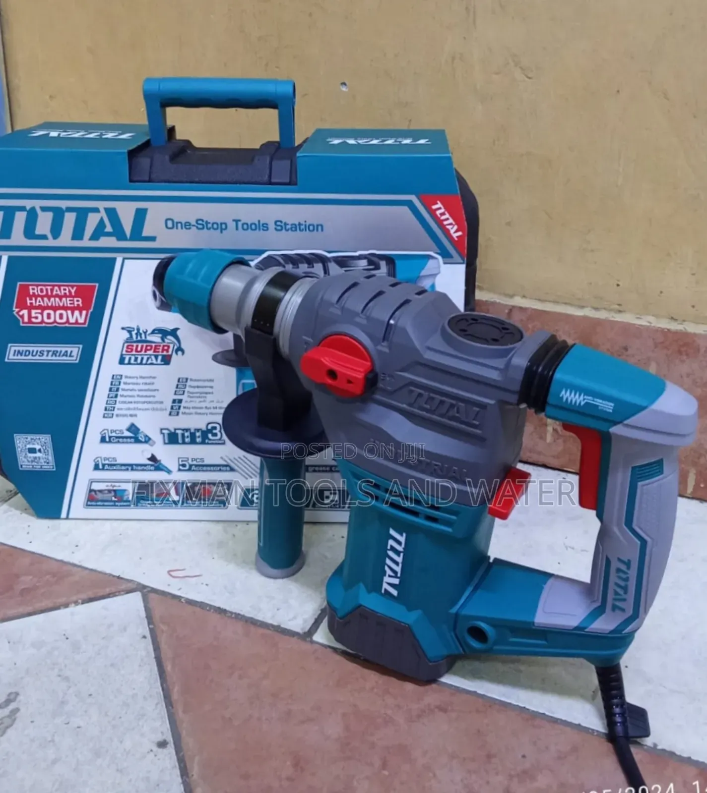 New Total Rotary Hammer Drill 1500W + Bitts