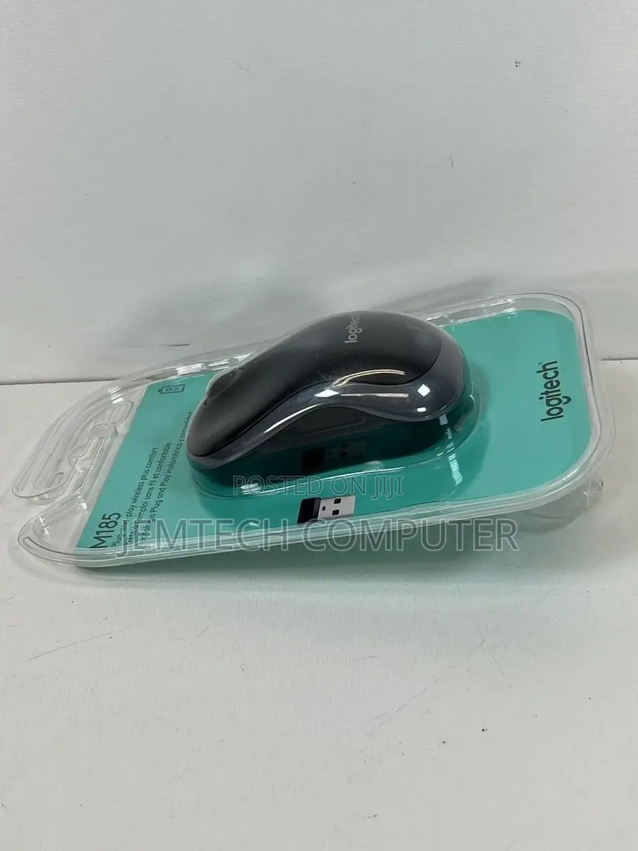 `Logitech M185 Grey Wireless Mouse
