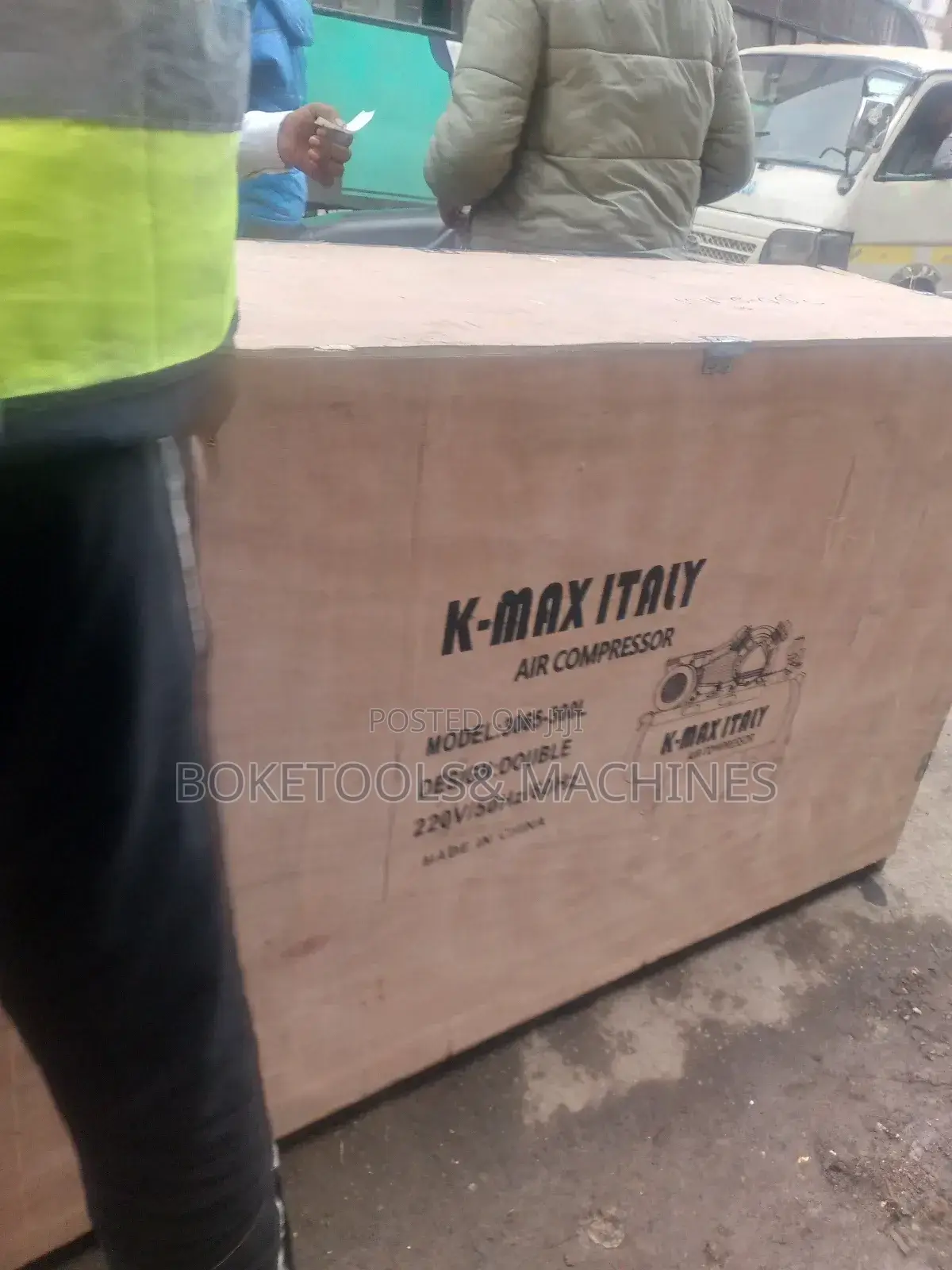 300L K Max Air Compressor 7.5HP Engine and 4HP Motor