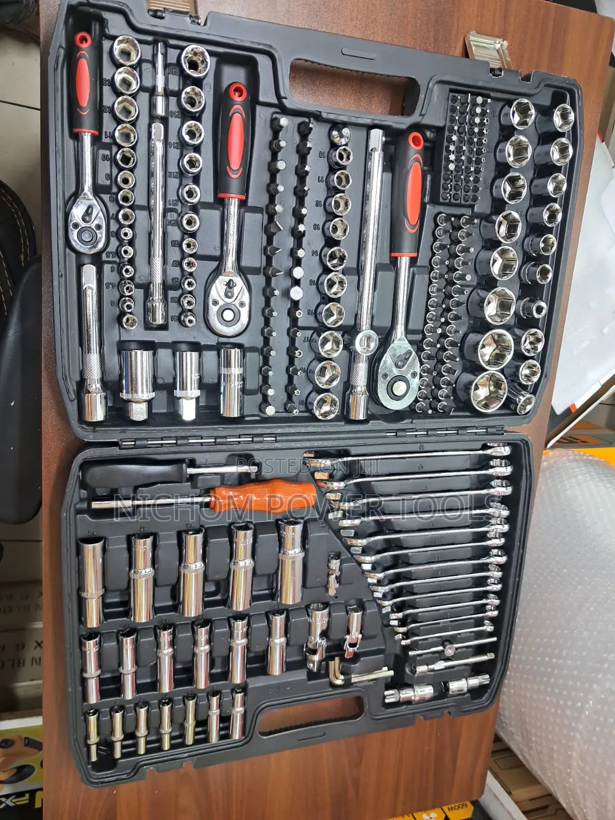 216pcs Chrome Vanandim Socket Wrench Set