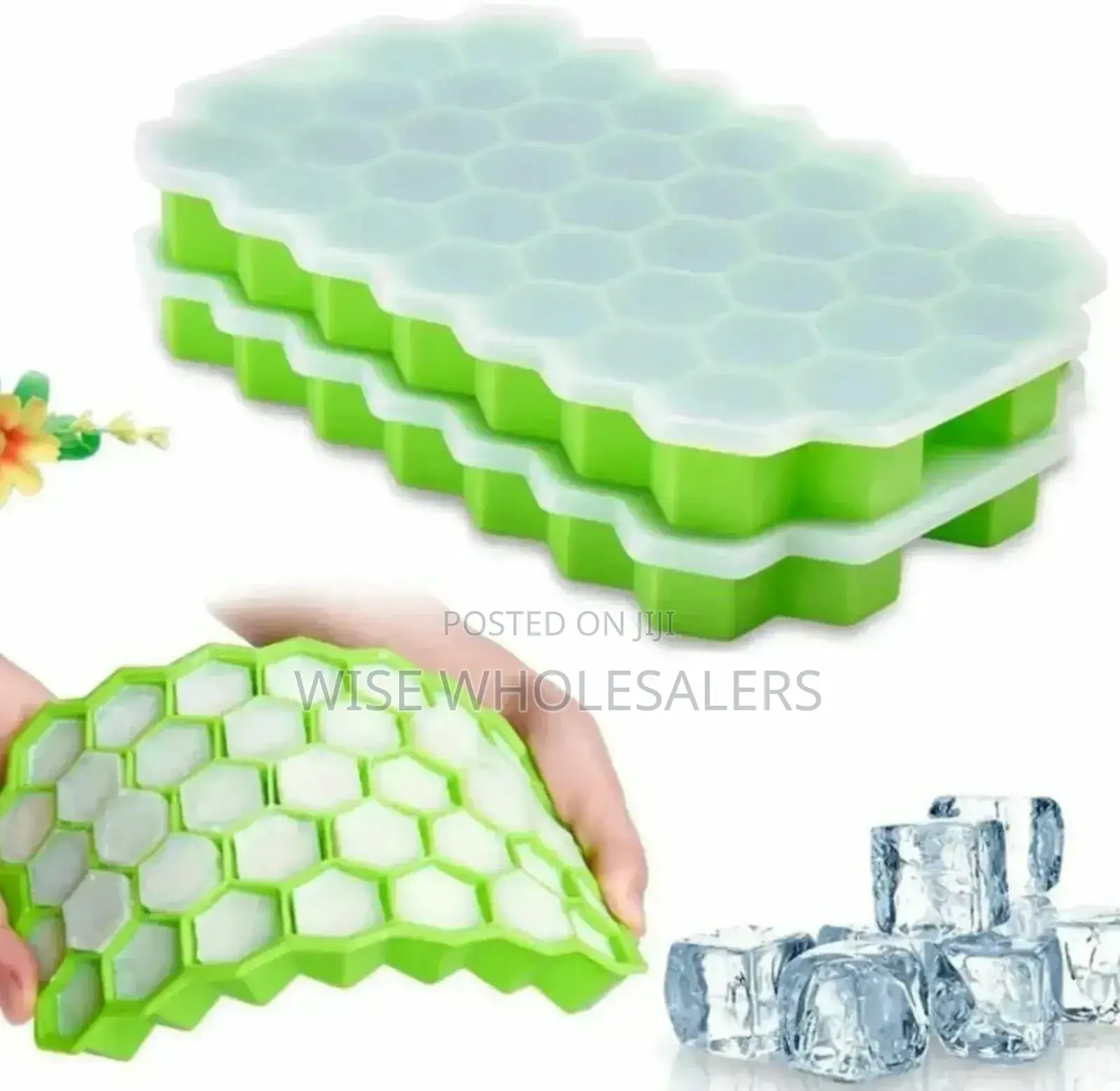 Reusable Honeycomb Silicone Ice Cube Mould °°•°°•