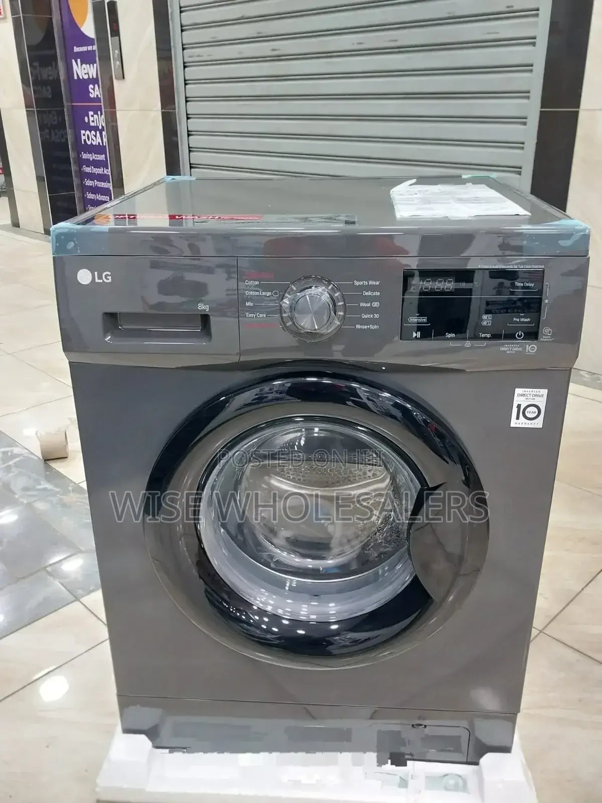 Lg F4j3tyg6j Front Load Washing Machine, 8kg• ✓ √√