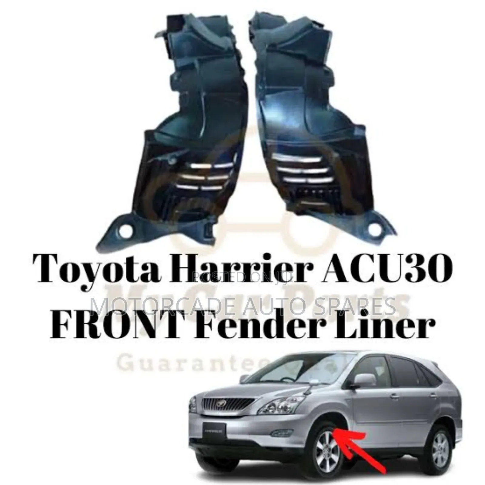 Toyota Harrier 240 Stone Guards/Inner Fender Liner 2003-2010