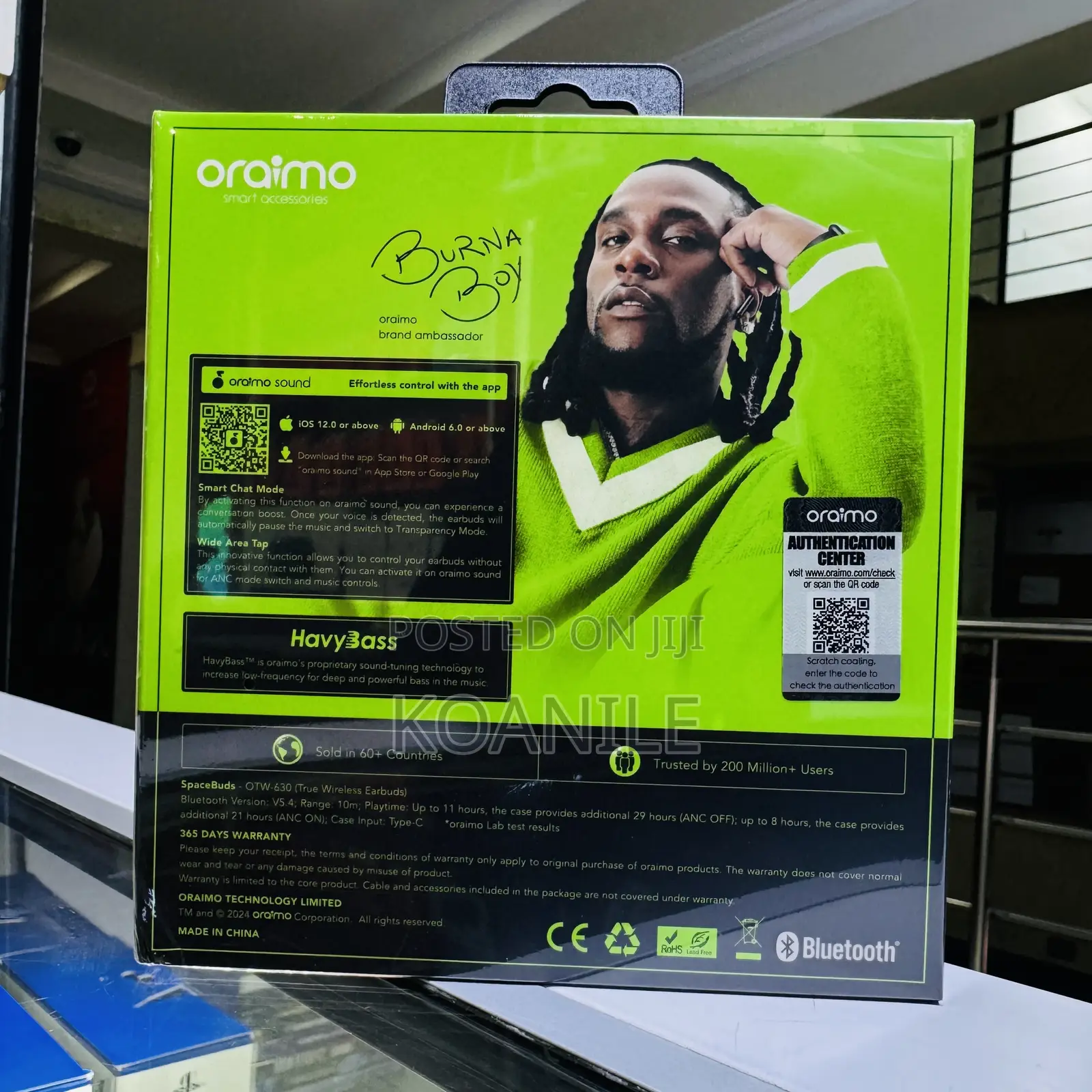 Oraimo Spacebuds Wireless Bass Earphones
