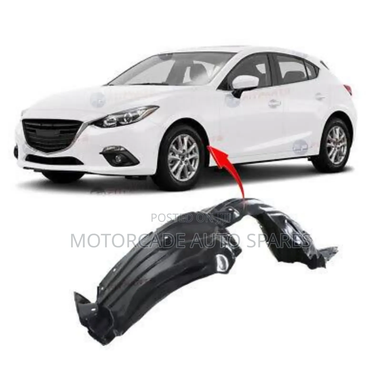 Mazda Axela 2014/2015/2016 Front Bumper Stone Guards