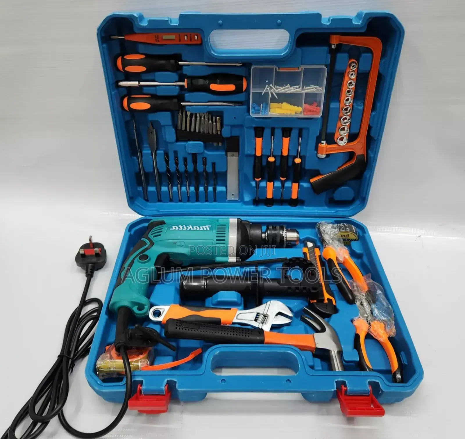 Makita Corded Drill Tool Set With 115 Pieces
