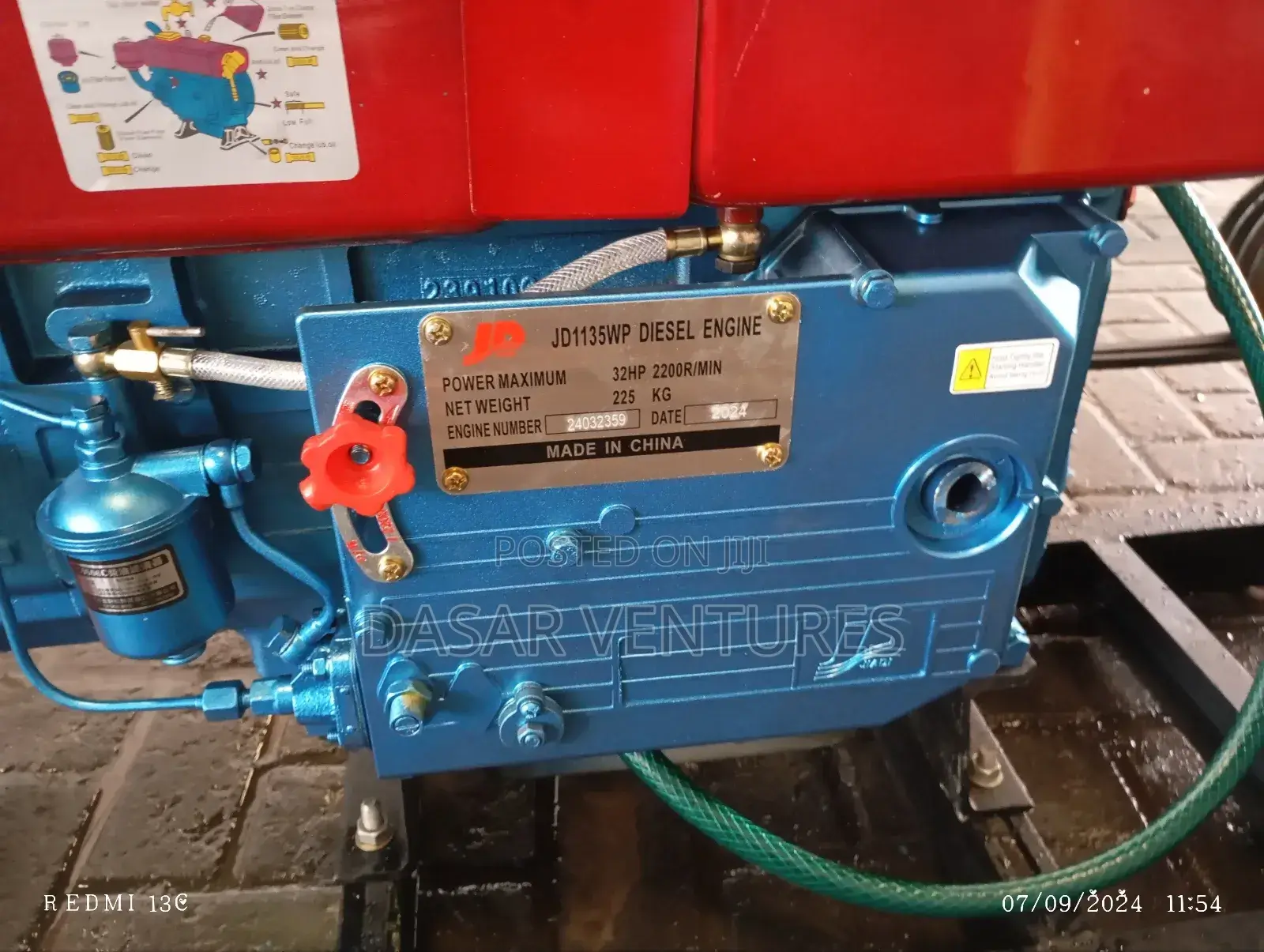 Water Pump JD 35hp, 6" Pump 65m Hd