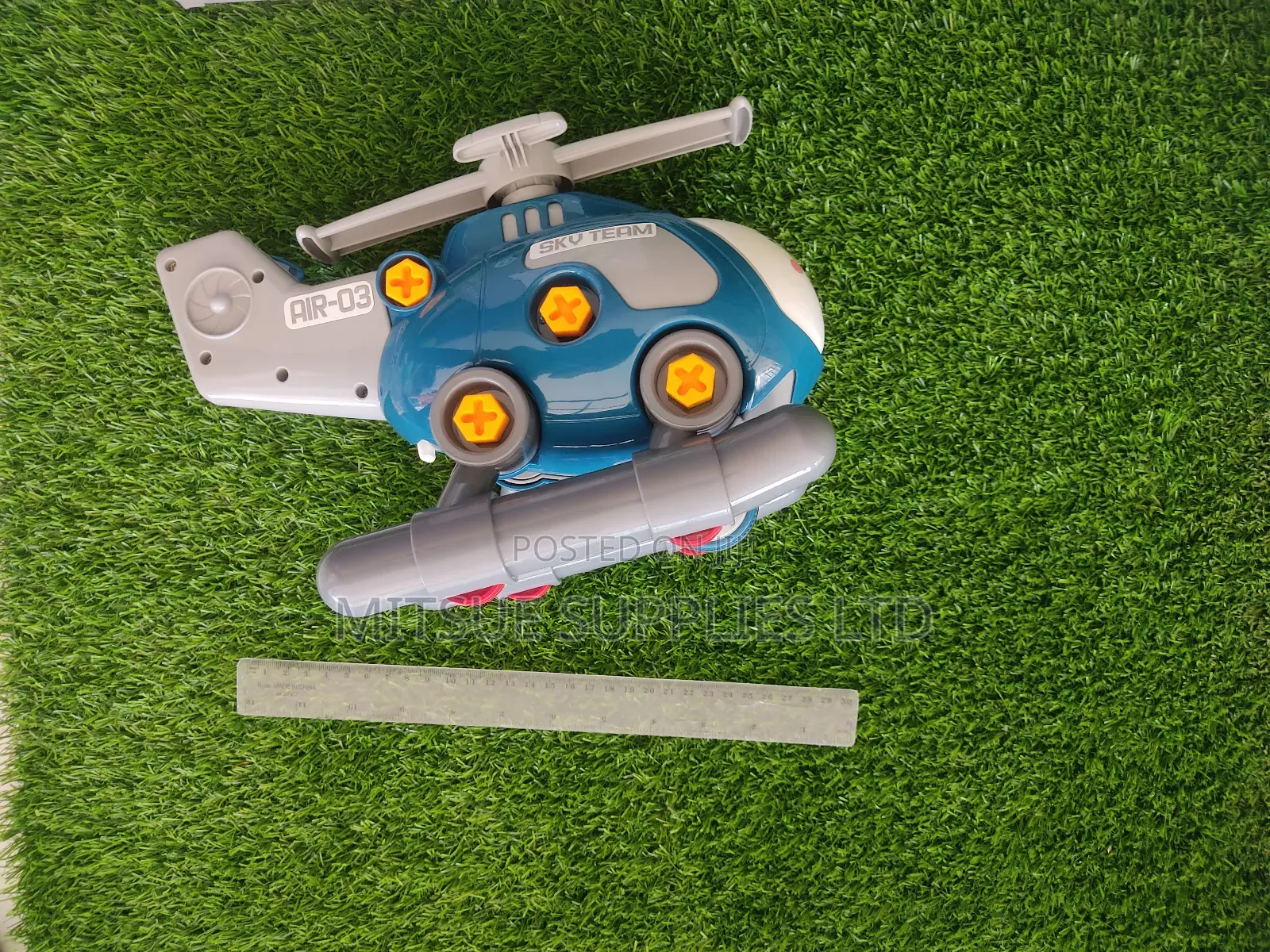 Assembly Toy Helicopter With Tools 34x20cm