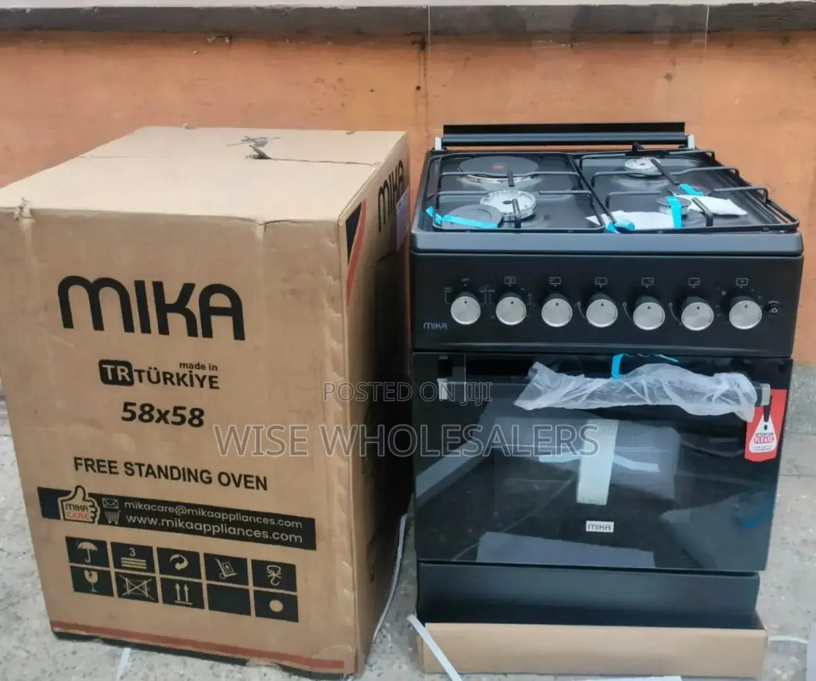 Mika (Mst6031ds/Trl) 58cm X 58cm, 3 + 1 Standing Cookers°