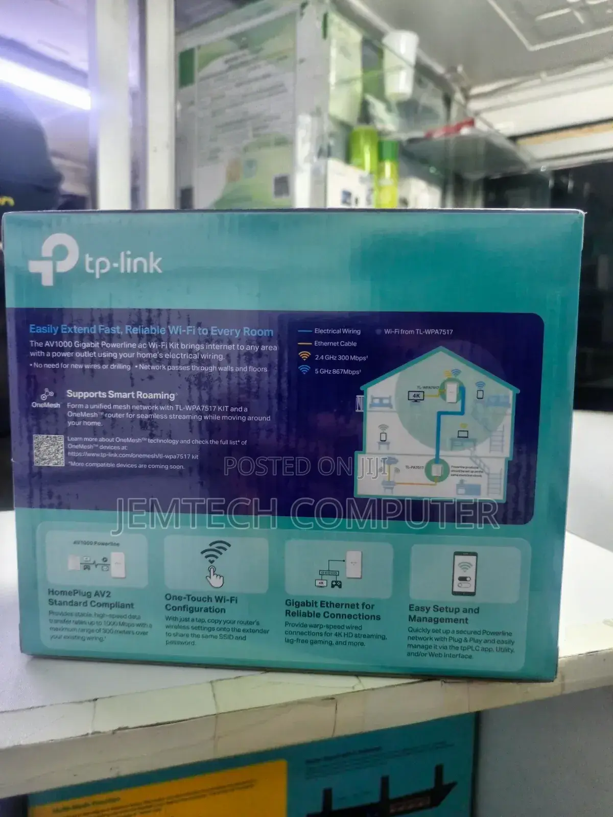 ^Tp-Link AC1200 AV1000 Powerline Ac Wi-Fi Kit