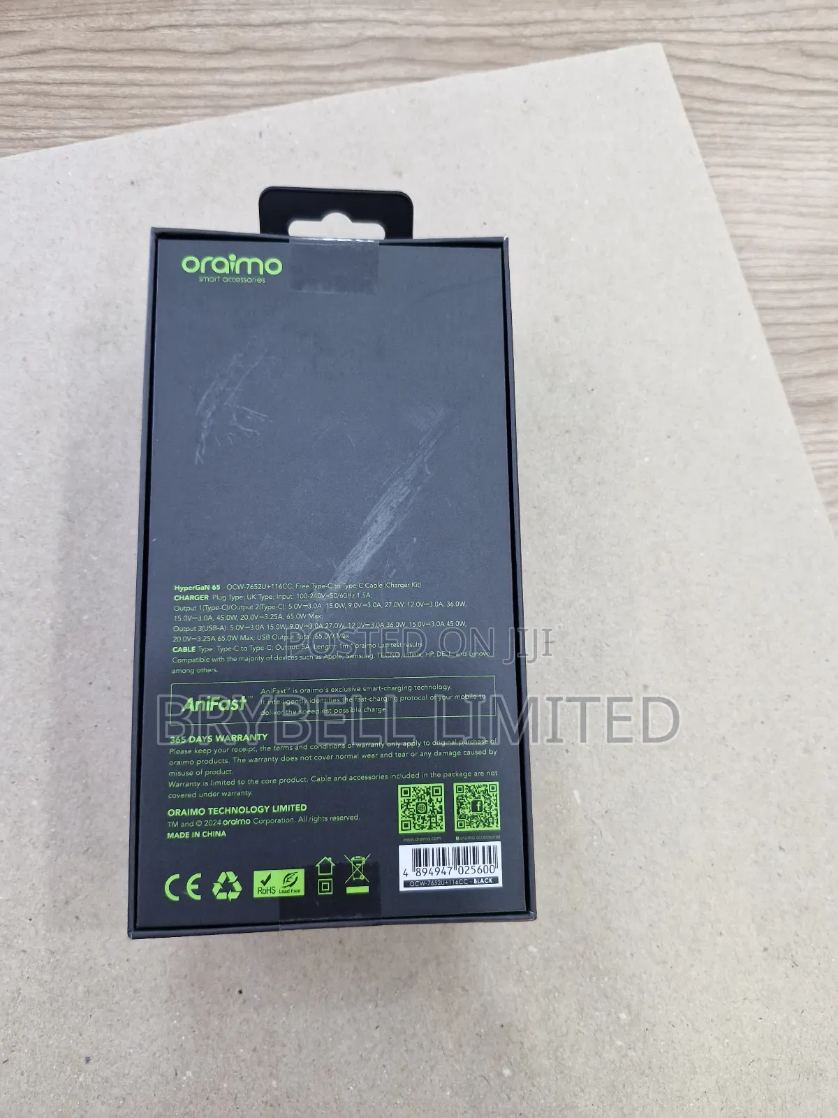 Oraimo 65W All in One Gan Charger