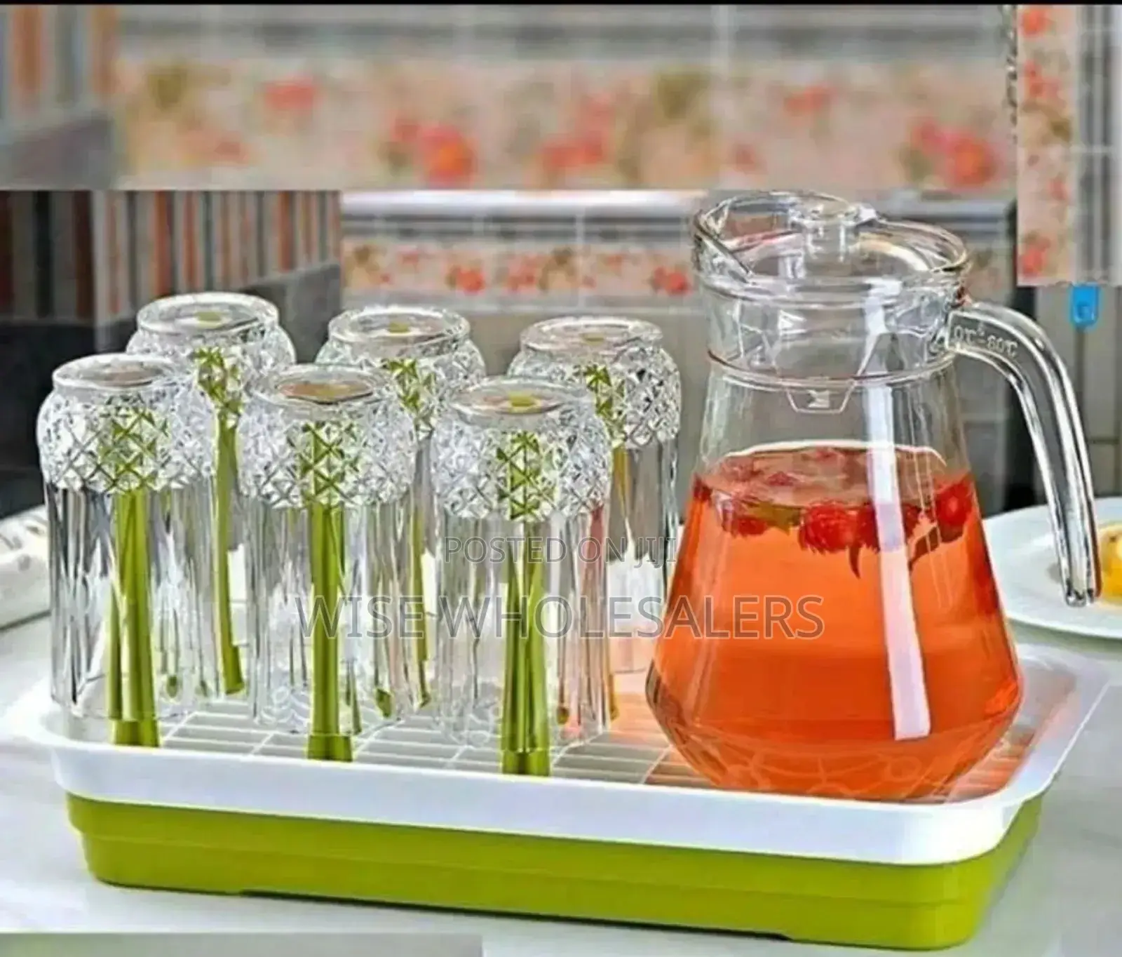 6 Glasses Plus 1 Jug. °