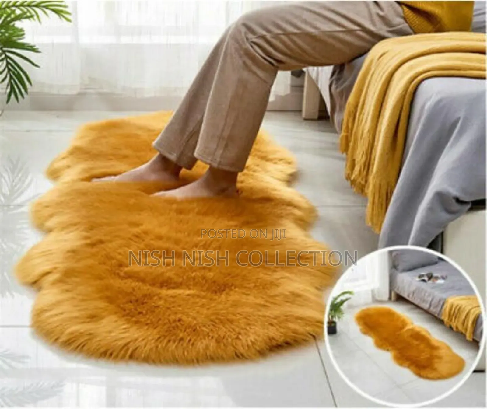 Faux Fur Bedside Mats