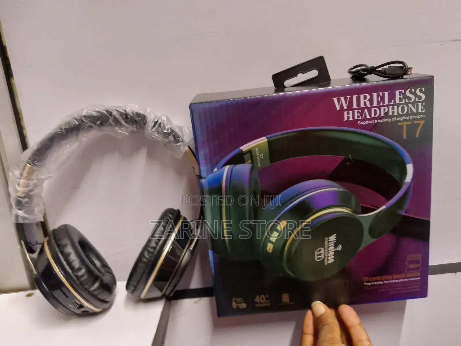 Soft Earpads Headphones T7 Stereo Type Headphone