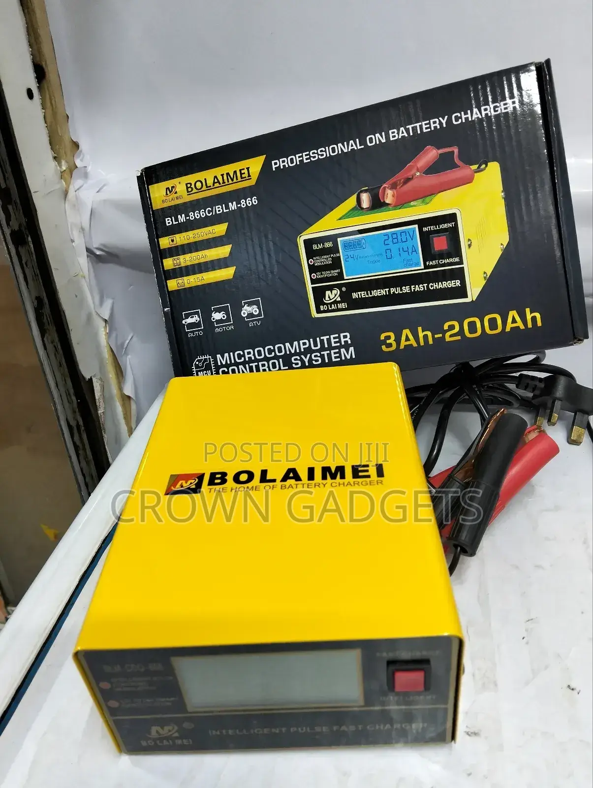 BOLAIMEI BLM-866 12v/24v Car Battery Cha By