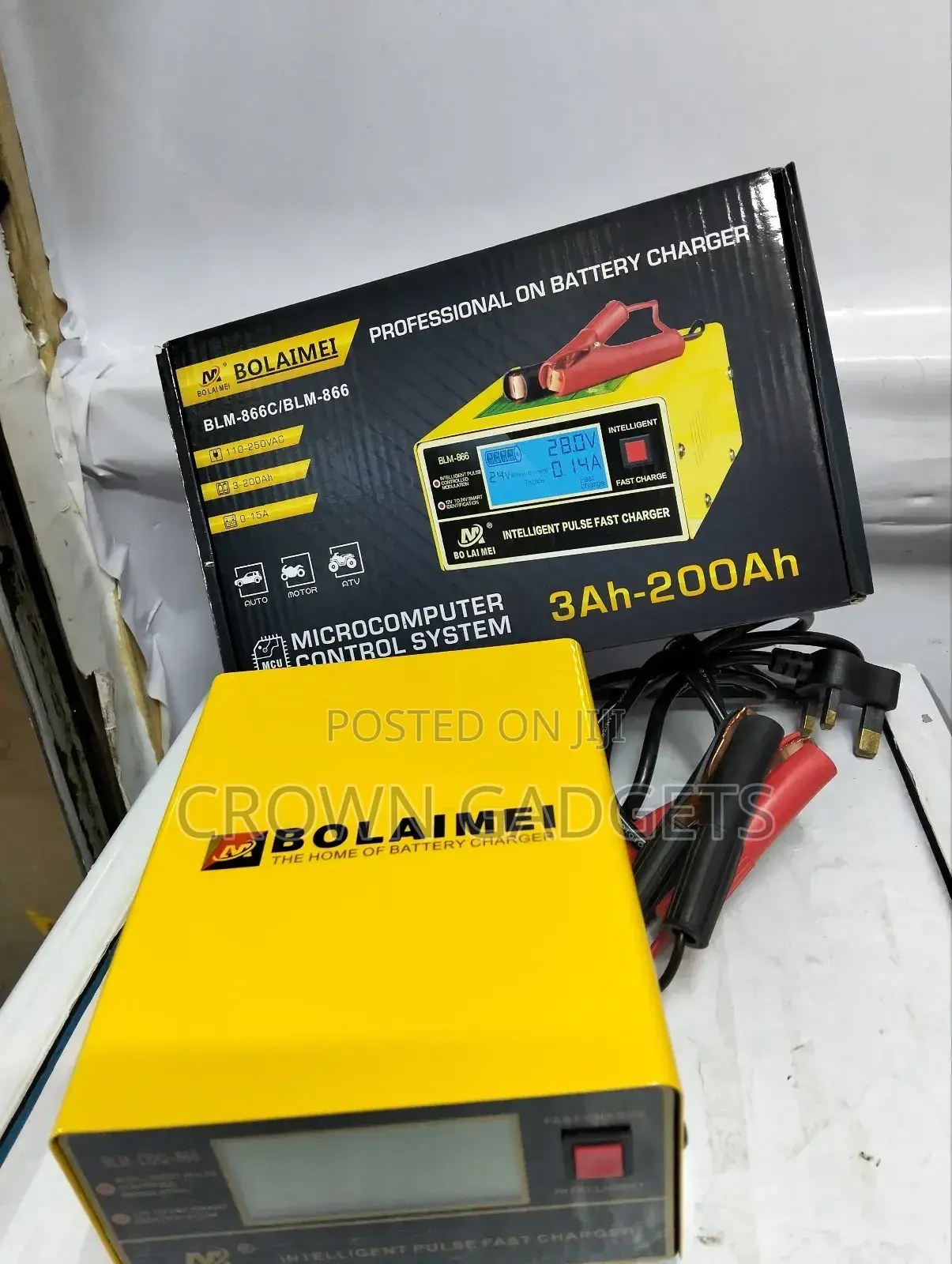 BOLAIMEI BLM-866 12v/24v Car Battery Cha By