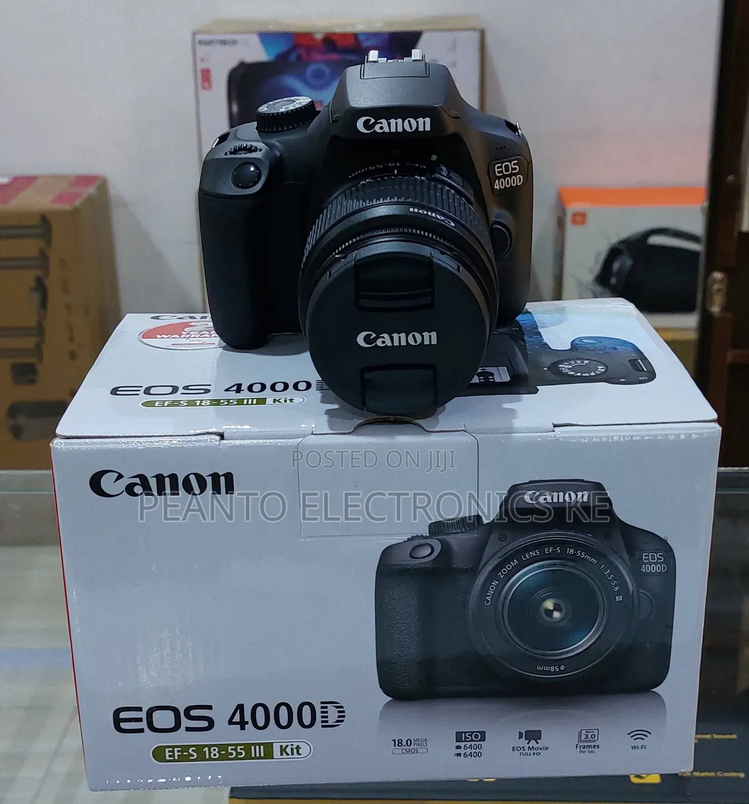 Canon Eos 4000d DSLR Camera and Ef-S 18-55 Mm
