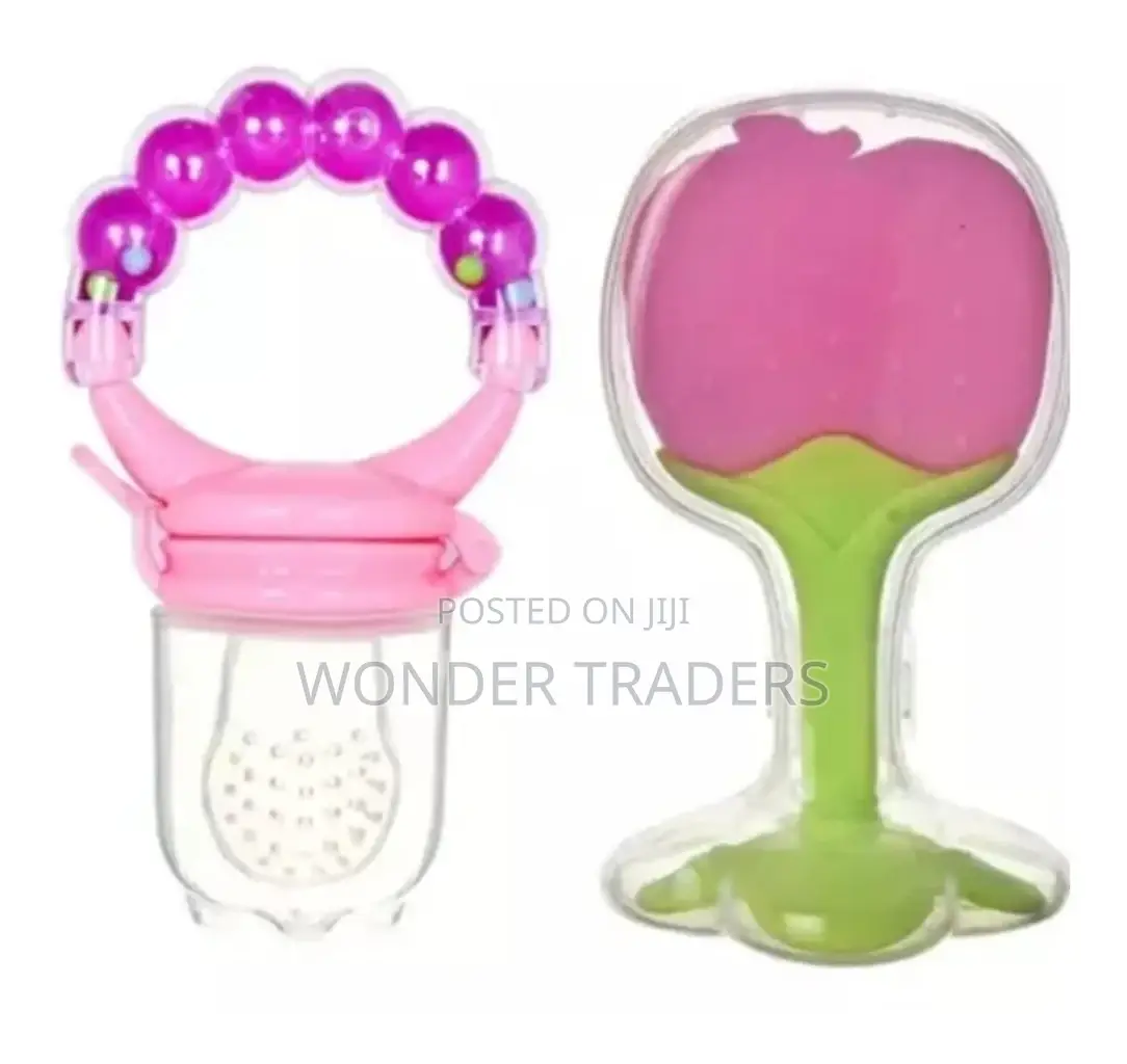 Silicone Teether With Baby Fruit Nibbler Pacifier