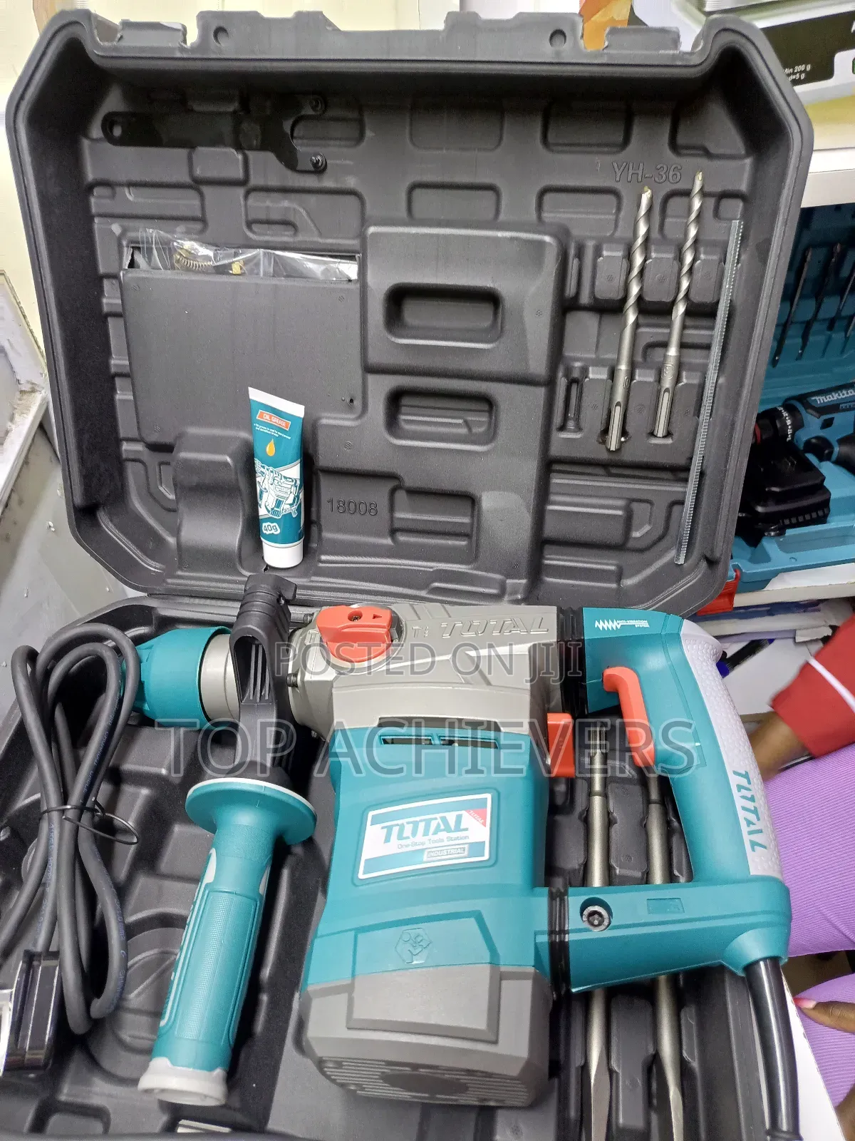Total Rotary Hammer 1500w,Chiseling and Hammering Mode