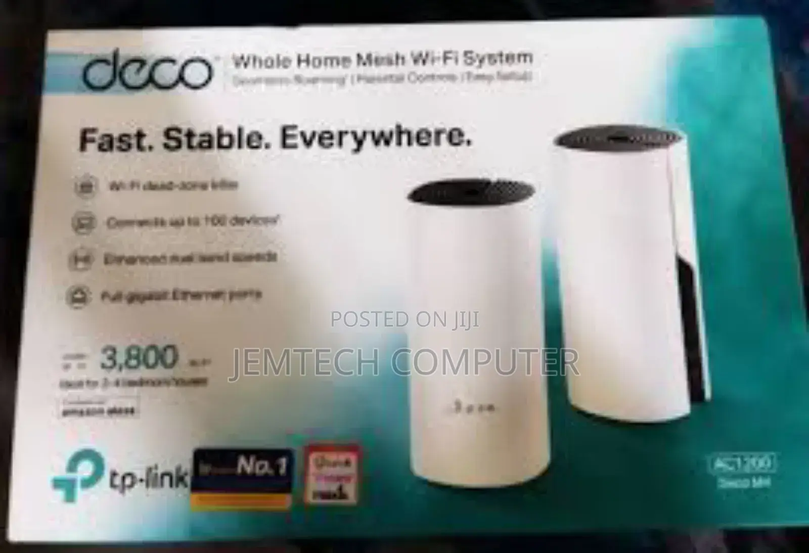 Tp-Link Deco M4 AC1200 Whole Home Mesh Wi-Fi System 2 Pack!!