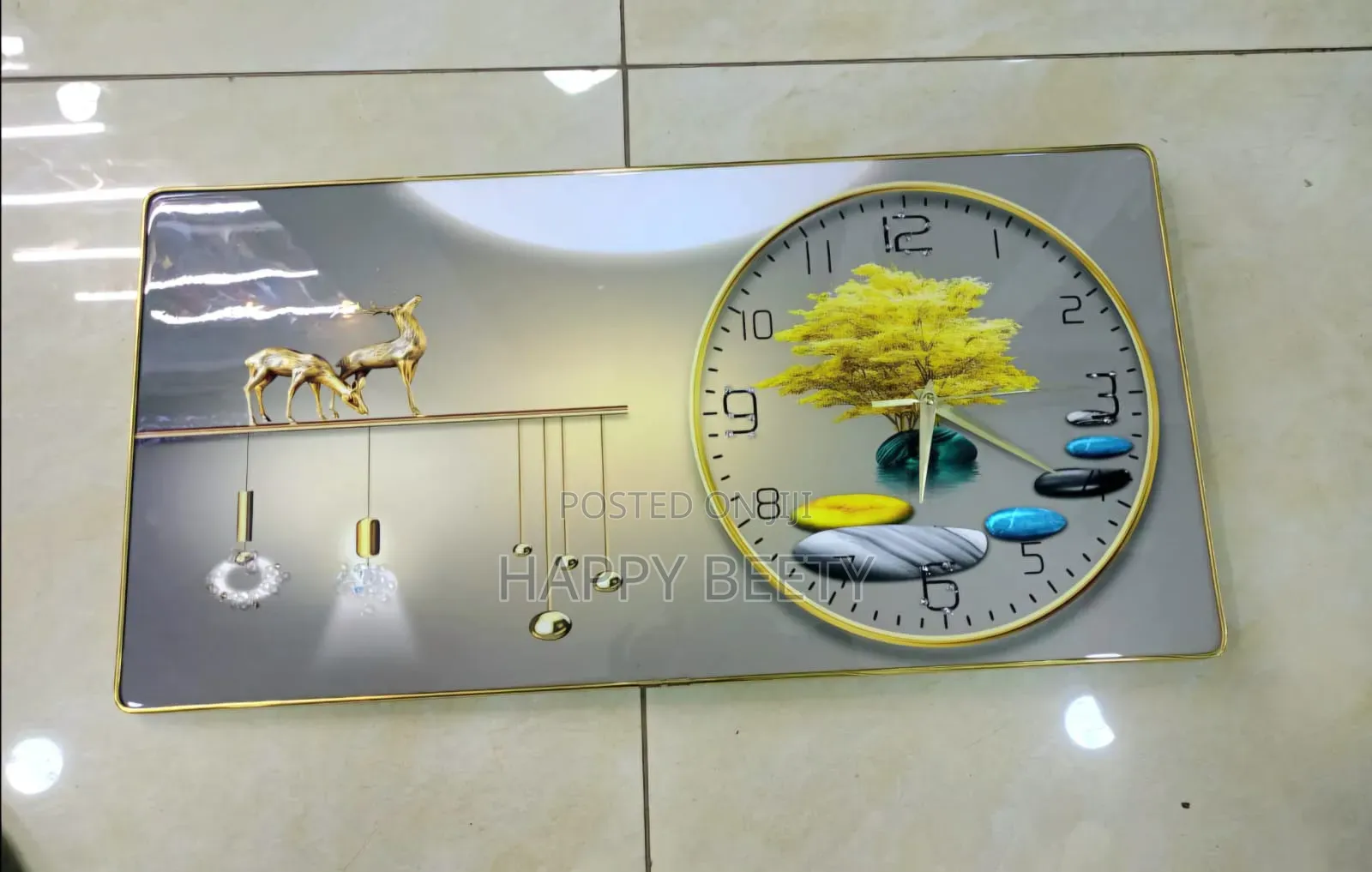 *Crystal Porcelain Decorative Painting With Clock
