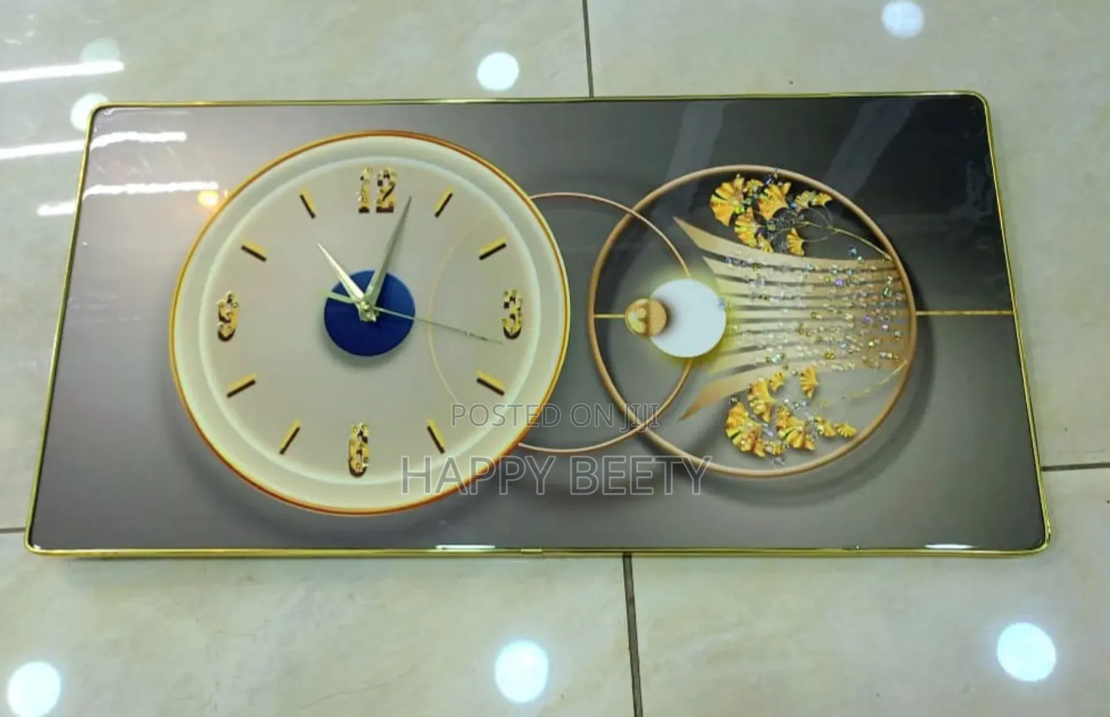 *Crystal Porcelain Decorative Painting With Clock