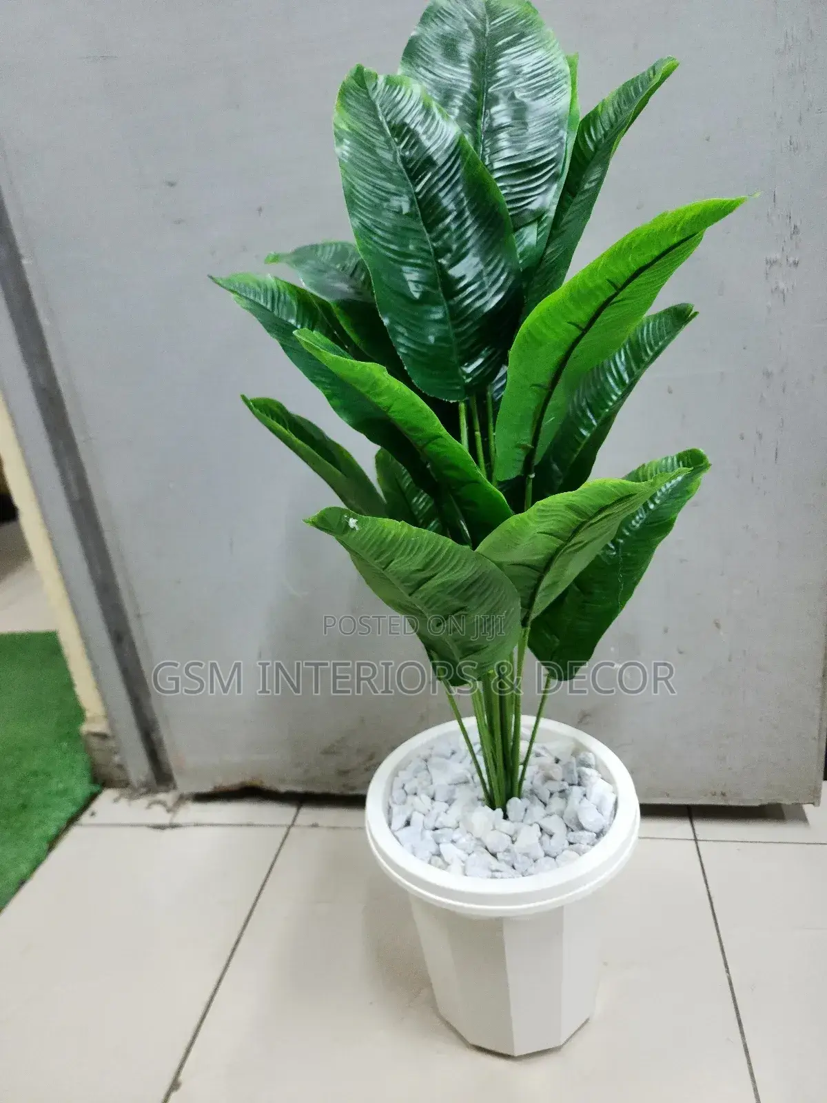 Artificial Banana Plant With Vase