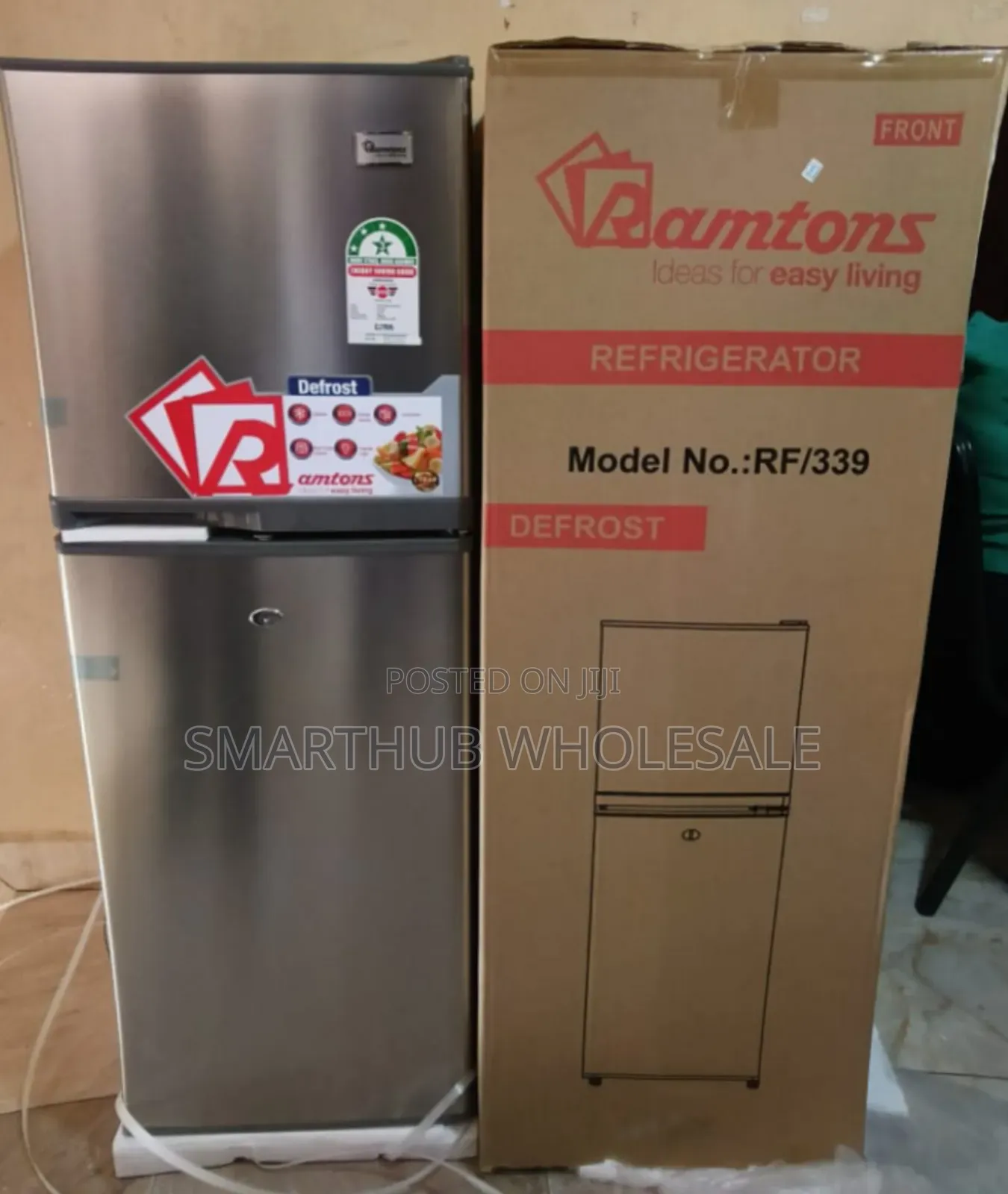 Ramtons 138 Litres Double Door Refrigerator