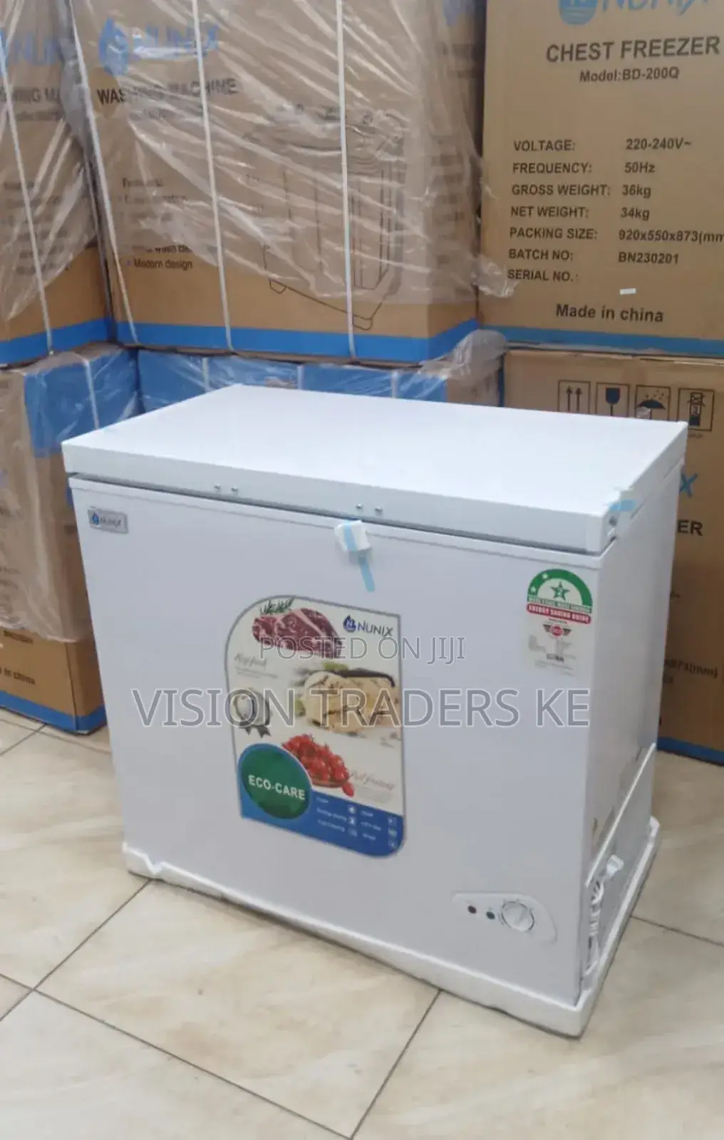 Nunix 200ltrs Chest Freezer/Mini/Deep Freezer