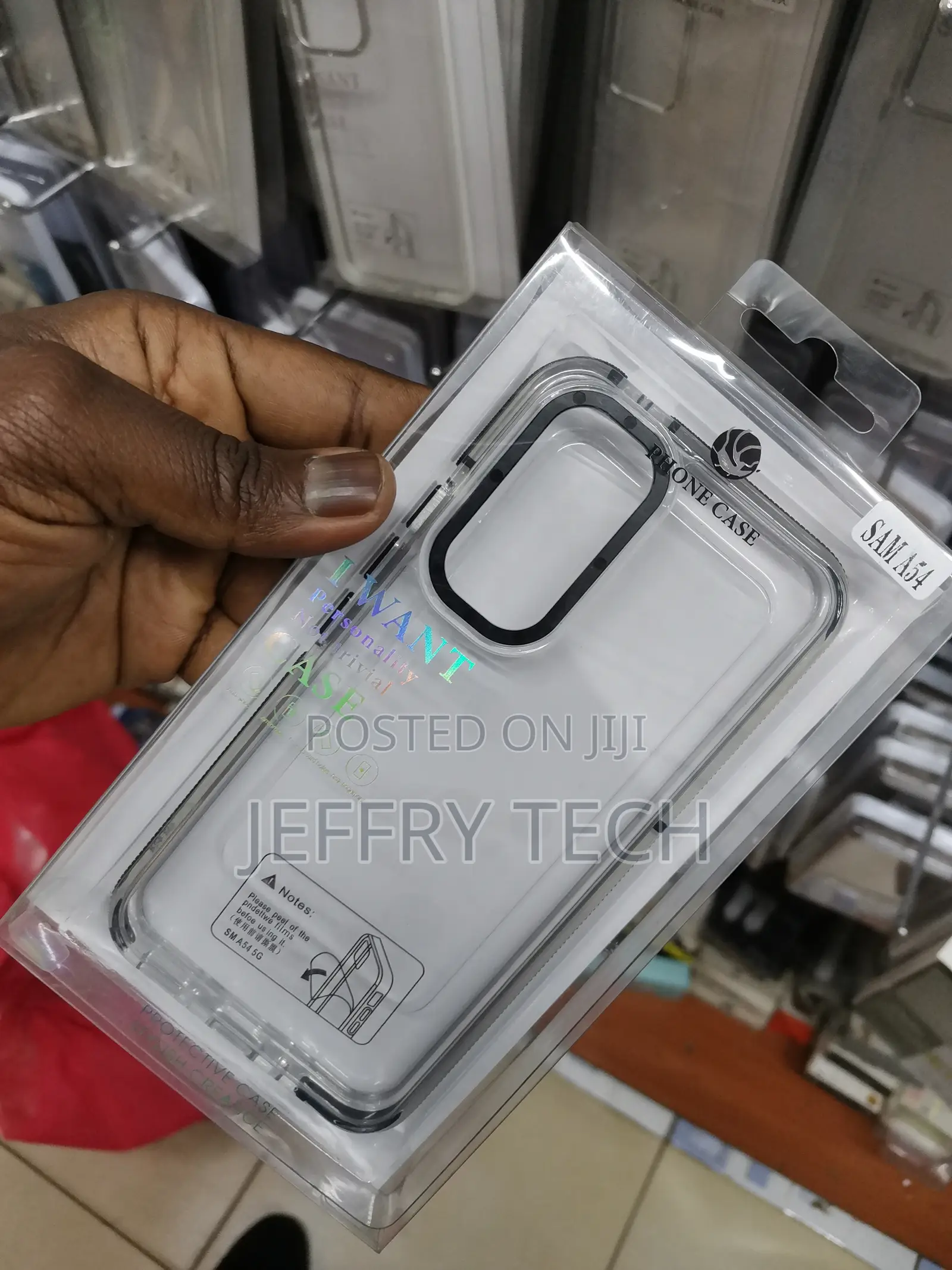 Samsung Galaxy A54 Case, Clear Shockproof Silicone Case