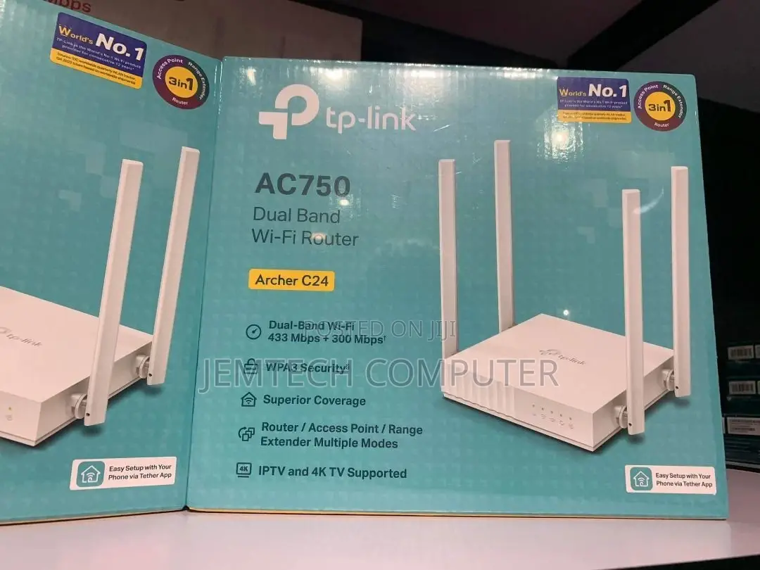 ~~Tp-Link Ac750 Wireless Dual Band Router - Tl-Archer C24`^