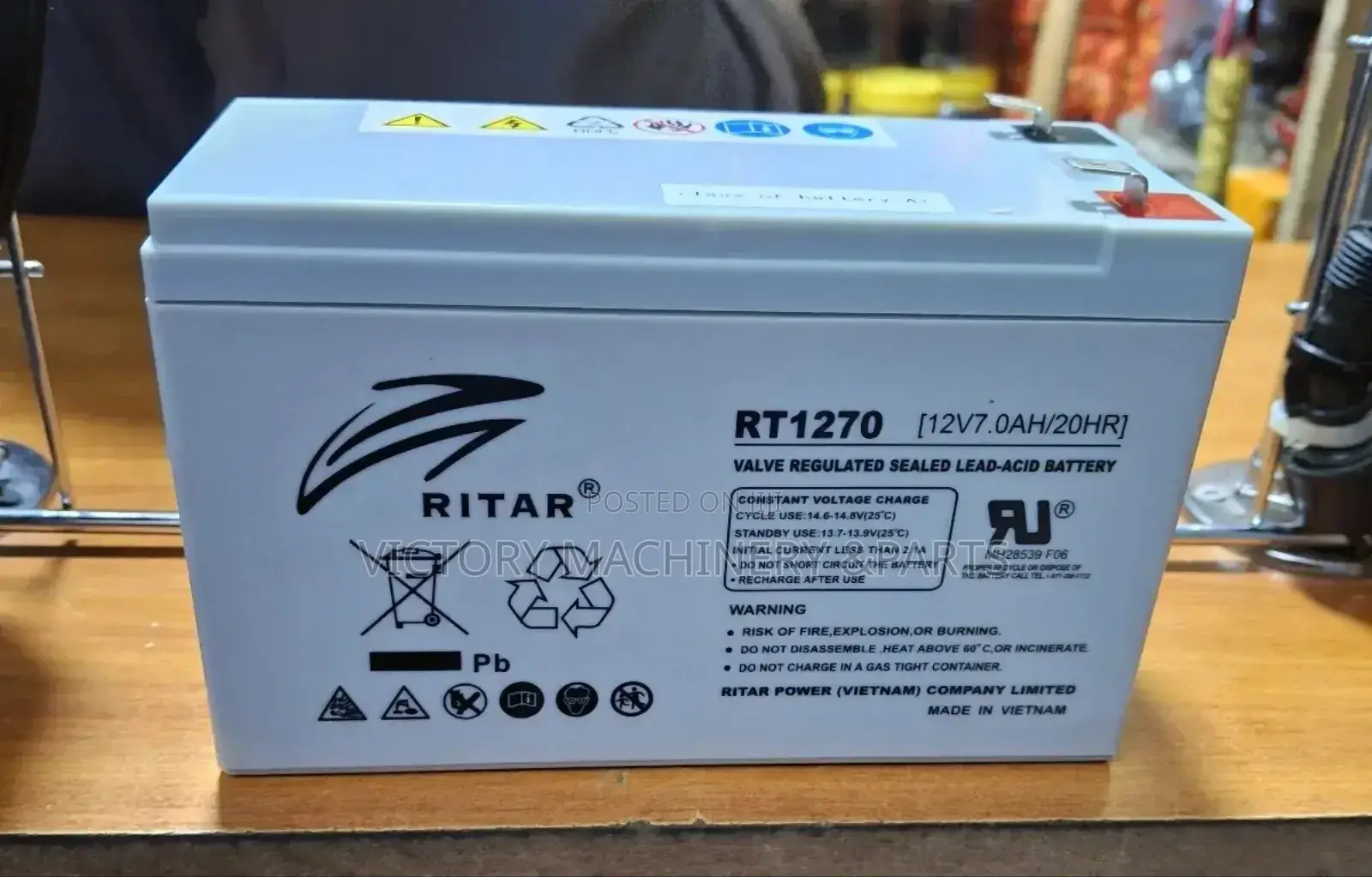 12v7.0ah Battery for 1.5-4.5kw Generators