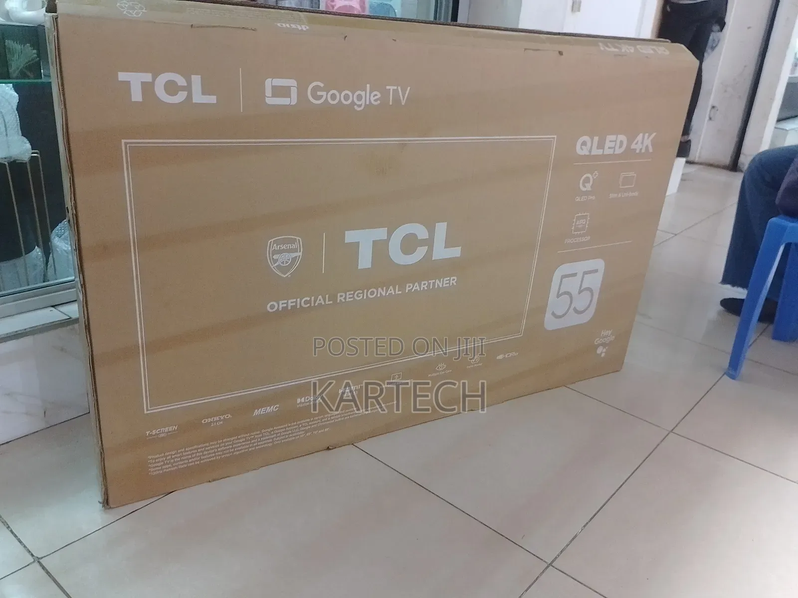 TCL 55-Inch C645 Qled HDR Smart Google TV – 55C645