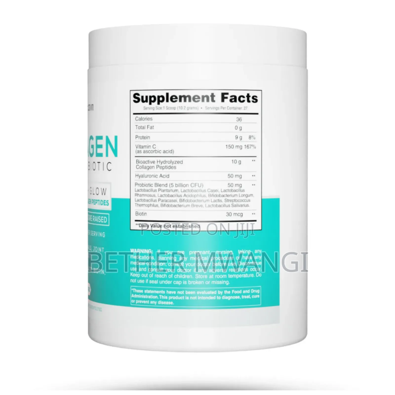 Earth's Creation Hydrolyzed Collagen Peptides + Probiotics