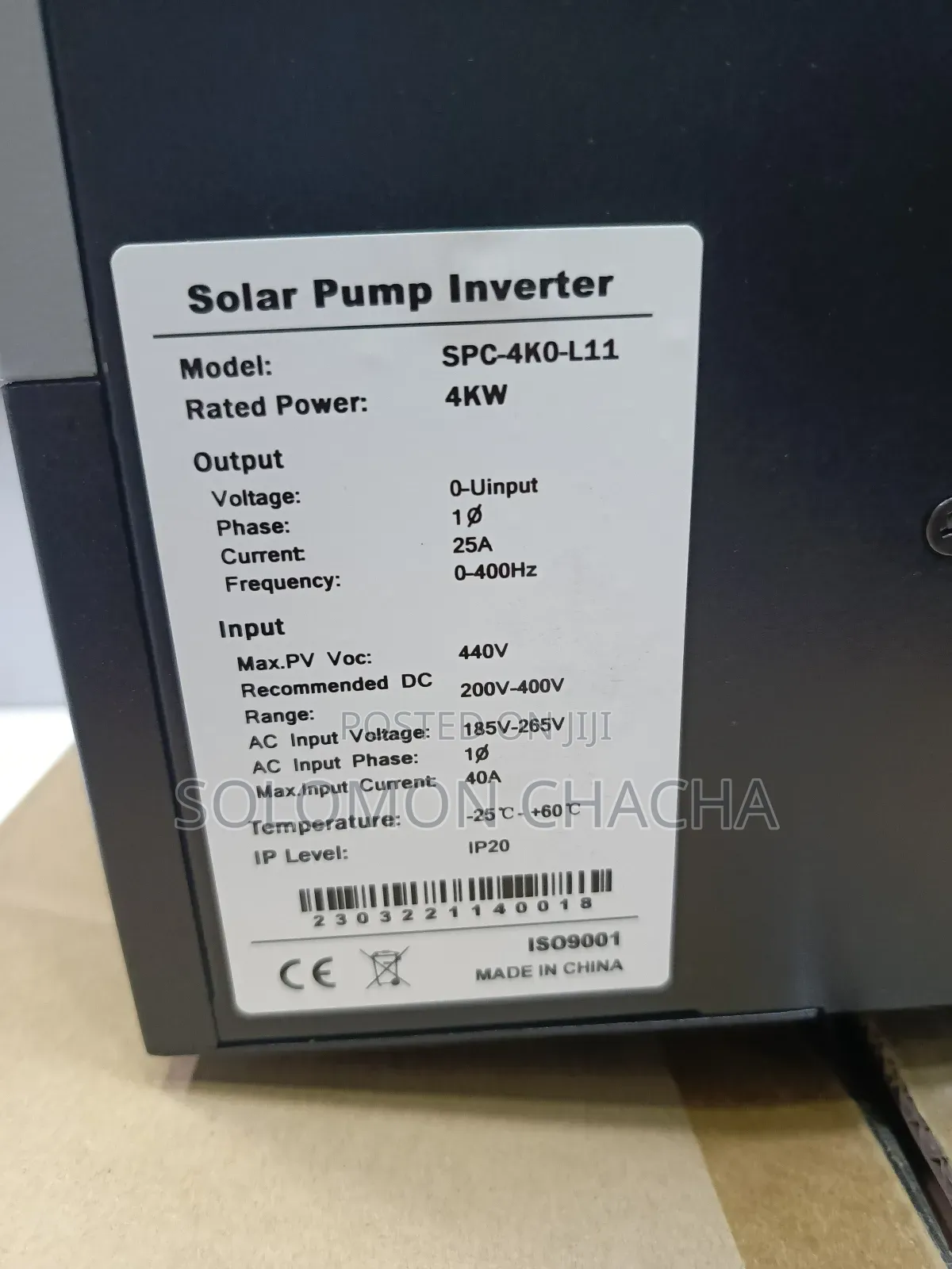 Sunnypex 4KW Single Phase Solar Pumping Inverter