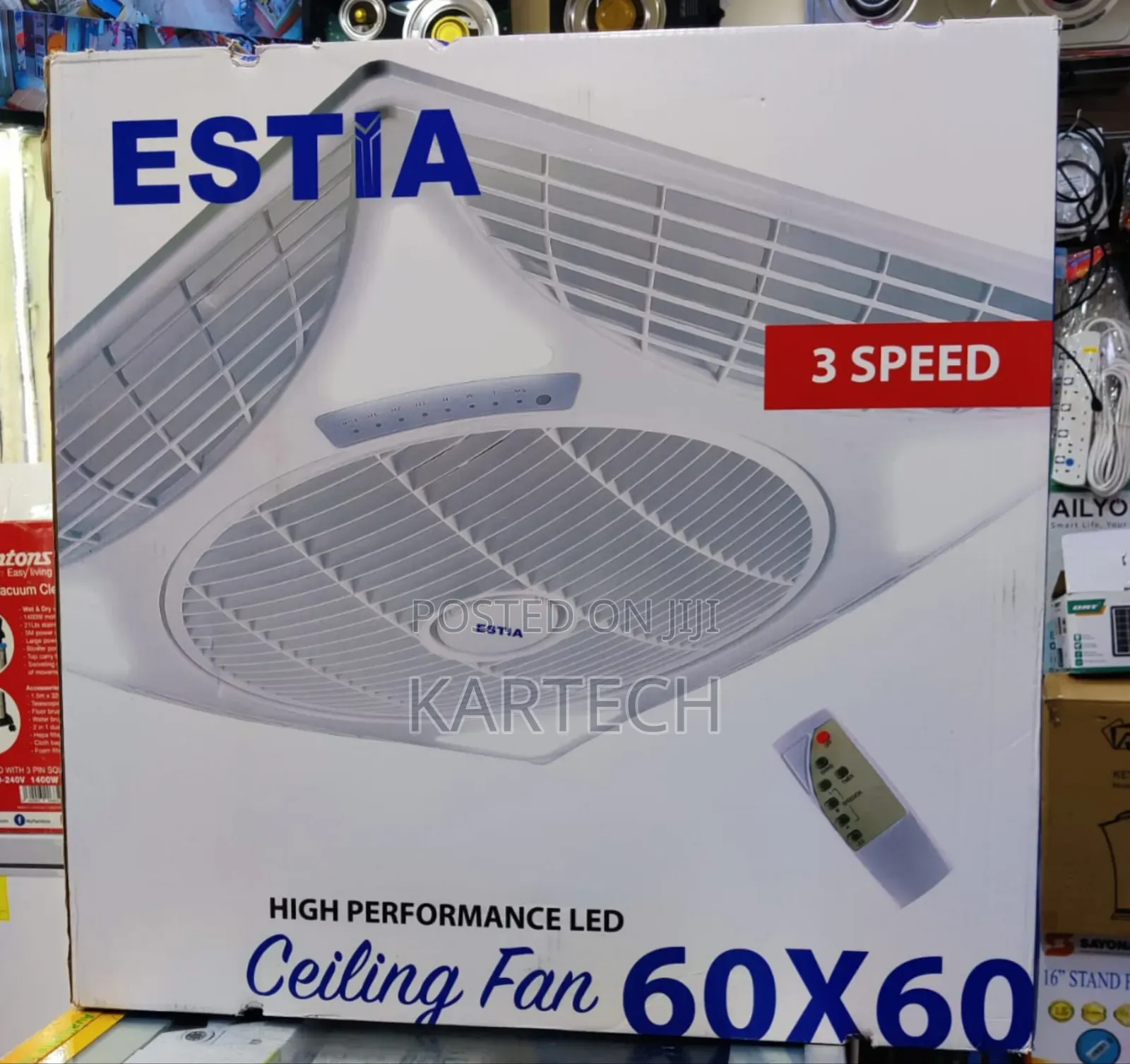 Estia Recessed Ceiling Louver Fan 60cmx60cm
