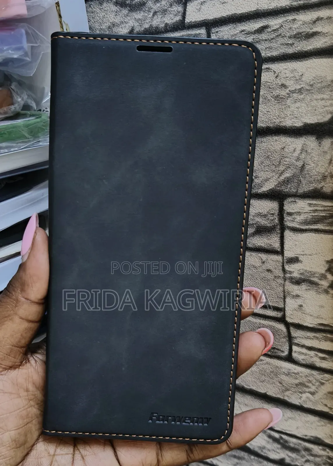 Oppo Reno 12 5g Leather Flip Case With Kickstand