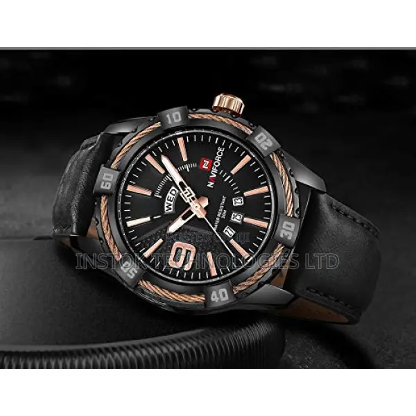 Naviforce NF9117L Leather Mens Watch