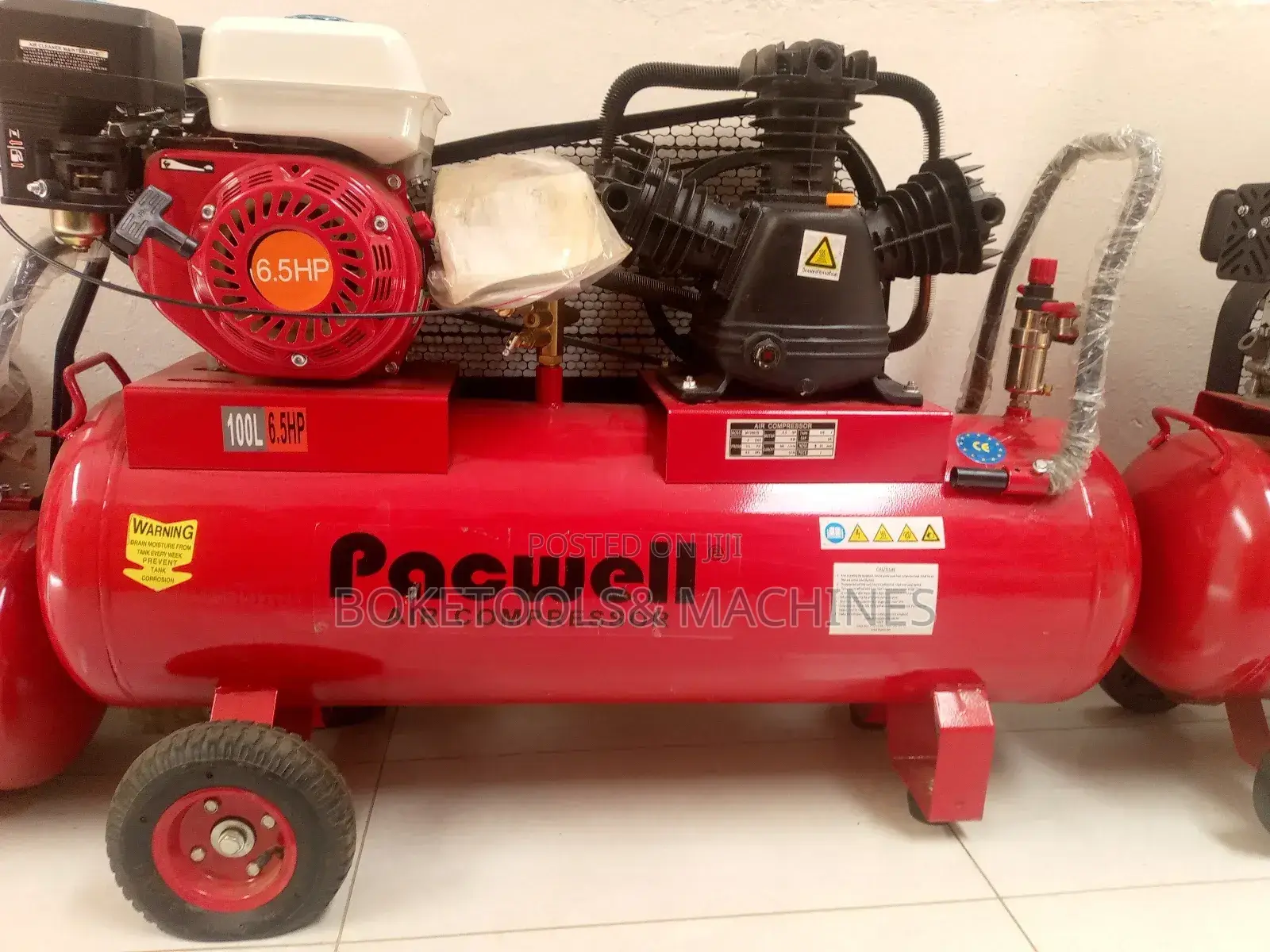 Pacwell 100L Double Piston Air Compressor