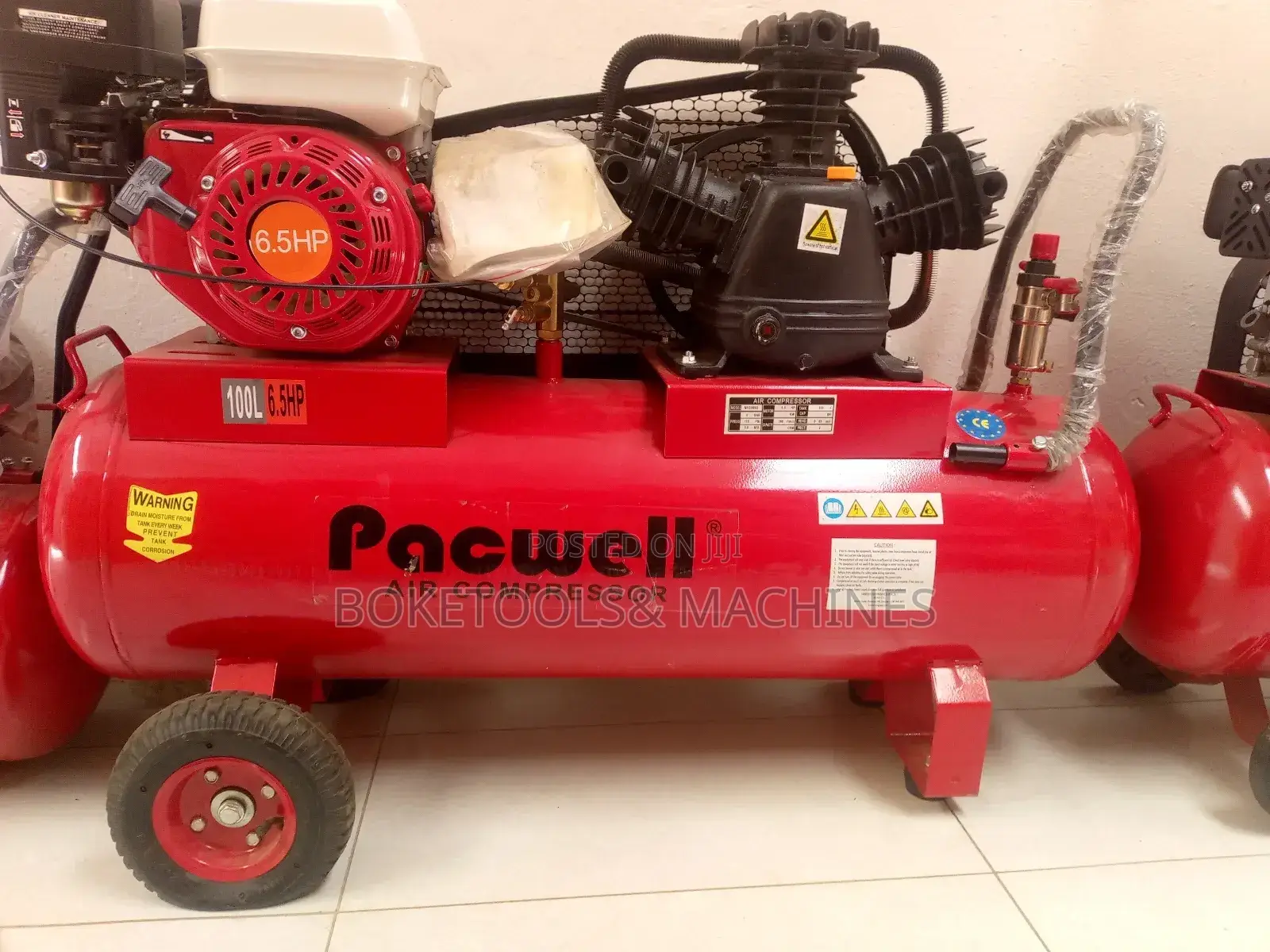 Pacwell 100L Double Piston Air Compressor