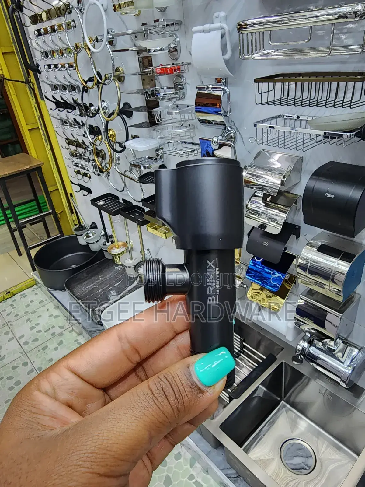 Brimix Black Angle Valve X