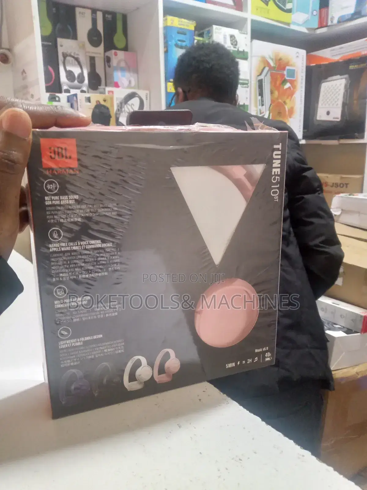 Pink JBL Smart Headphones Tune510