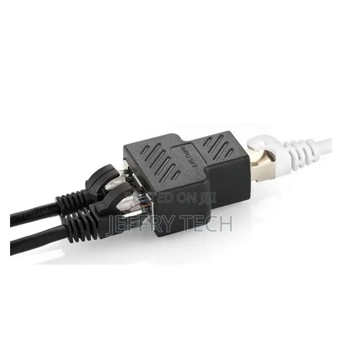 1 to 2 Ways RJ-45 Inter Splitter Extender Connector Etherne